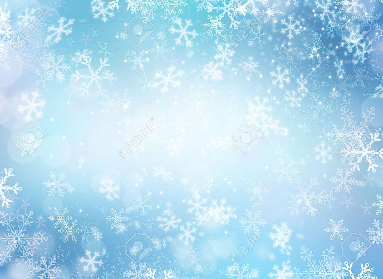 Winter Holiday Snow Background Christmas Abstract Backdrop Stock