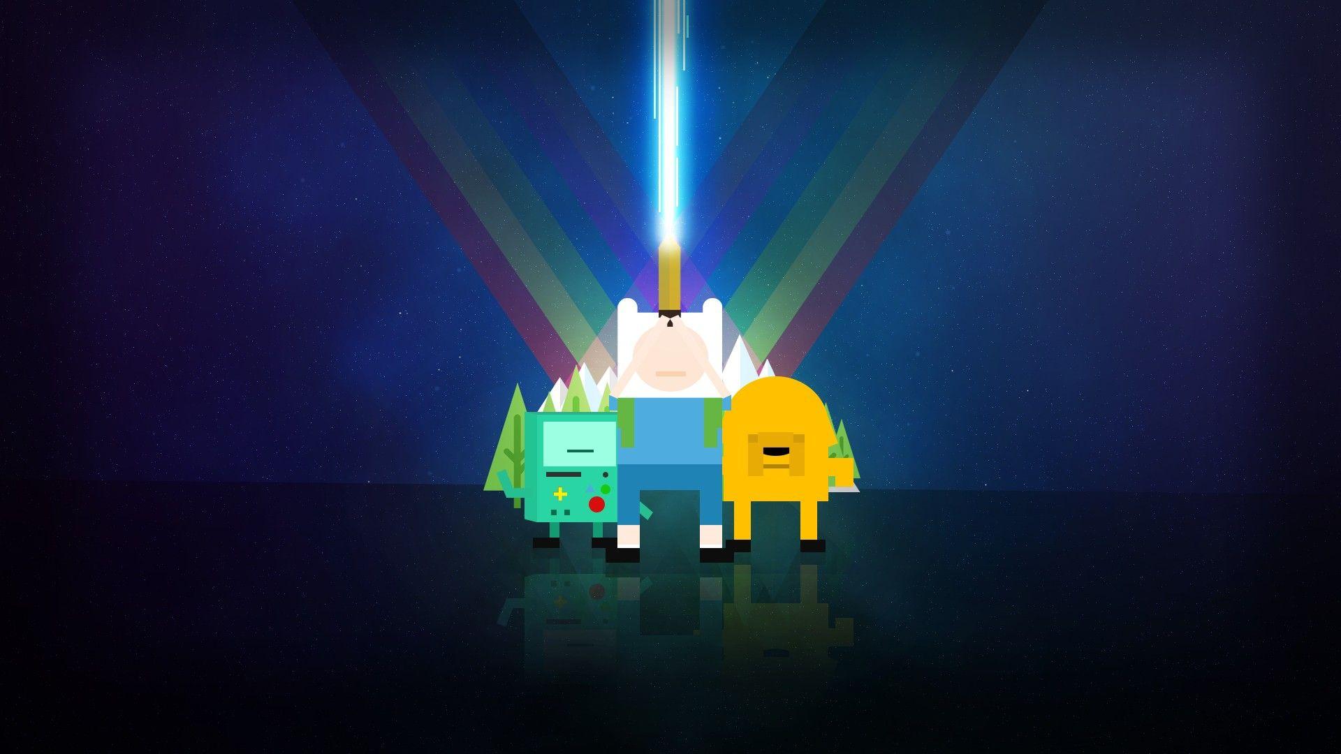 Cartoons Cartoon Network Adventure Time pixelated Finn and Jake
