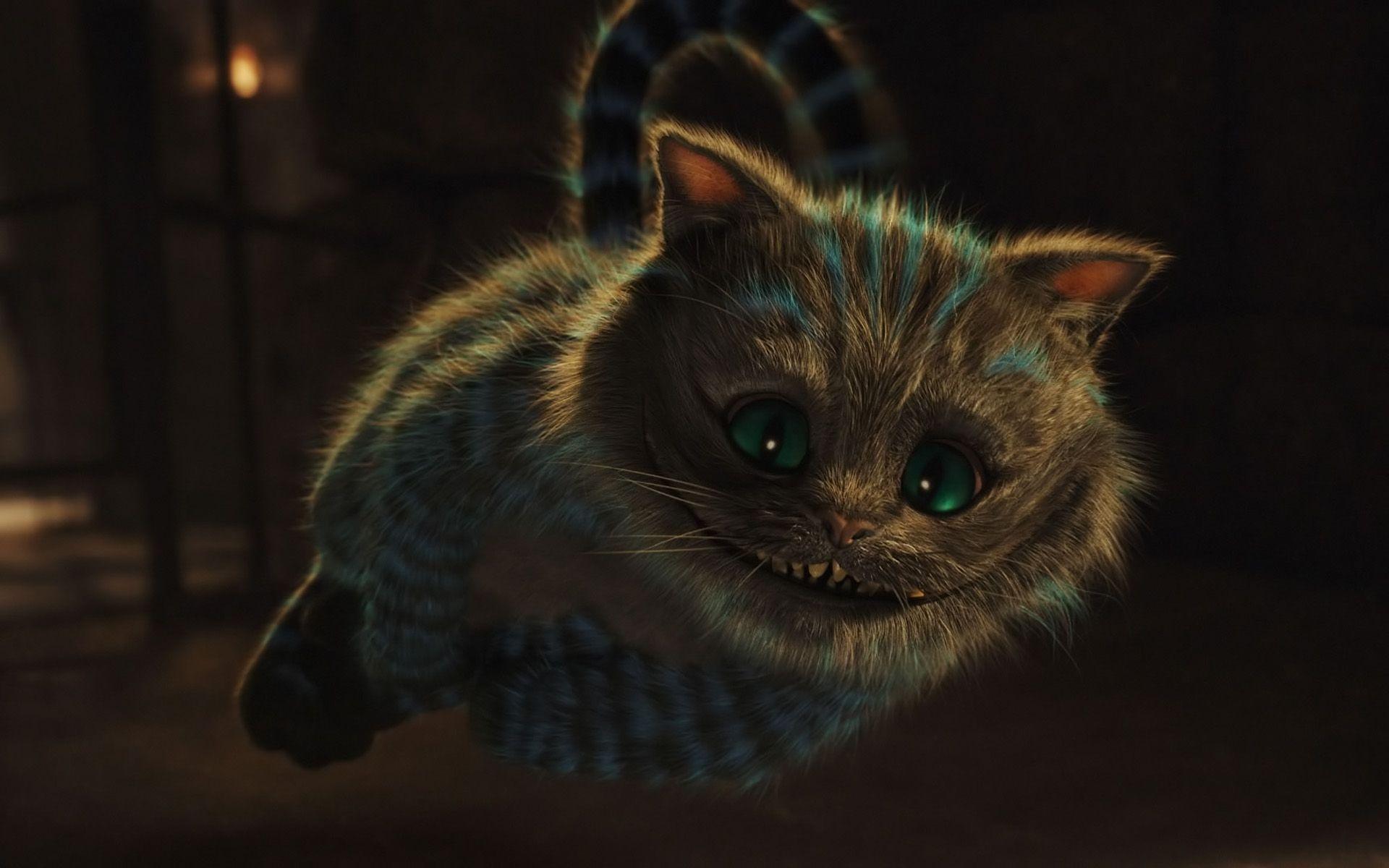 Cheshire Cat in Wonderland Wallpaper