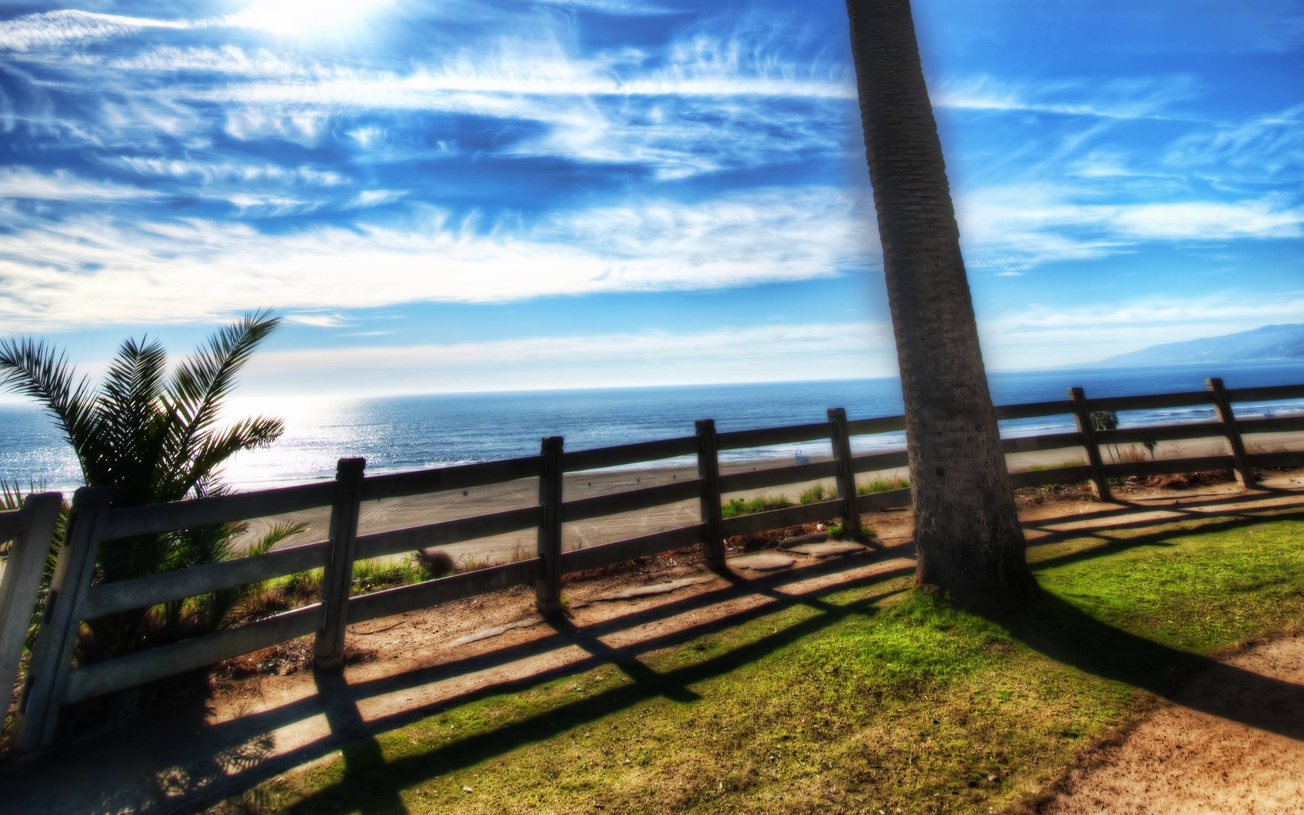 Santa Monica Beach, Los Angeles, California widescreen wallpaper