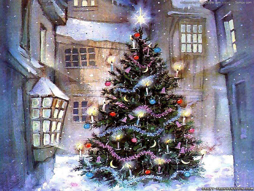 Wallpaper For > Christmas Tree Wallpaper HD