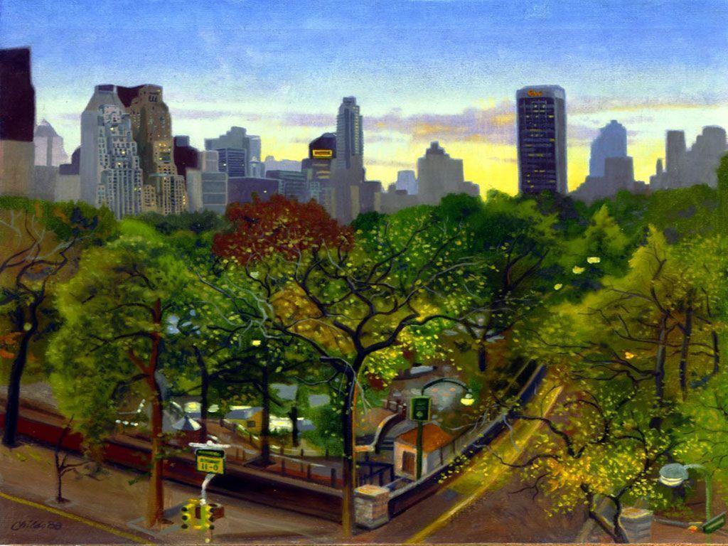 Childs James Central Park T Childs Paintings Wallpaper Image
