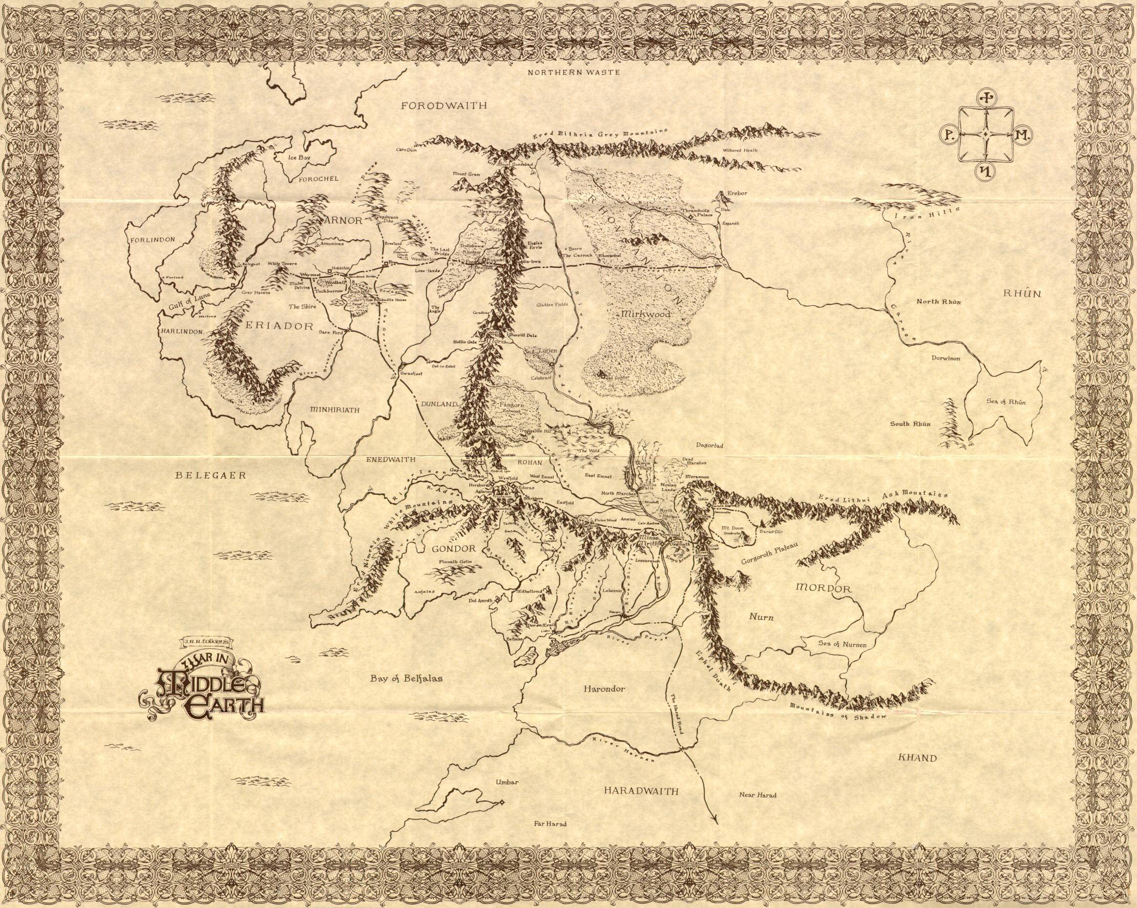 image For > Middle Earth Map Wallpaper