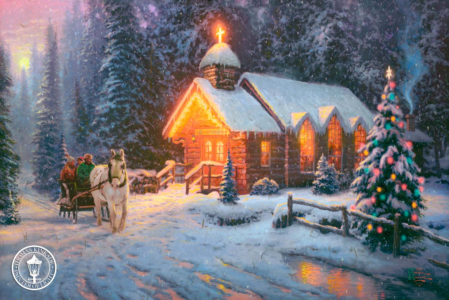 Thomas Kinkade Christmas Wallpapers - Wallpaper Cave