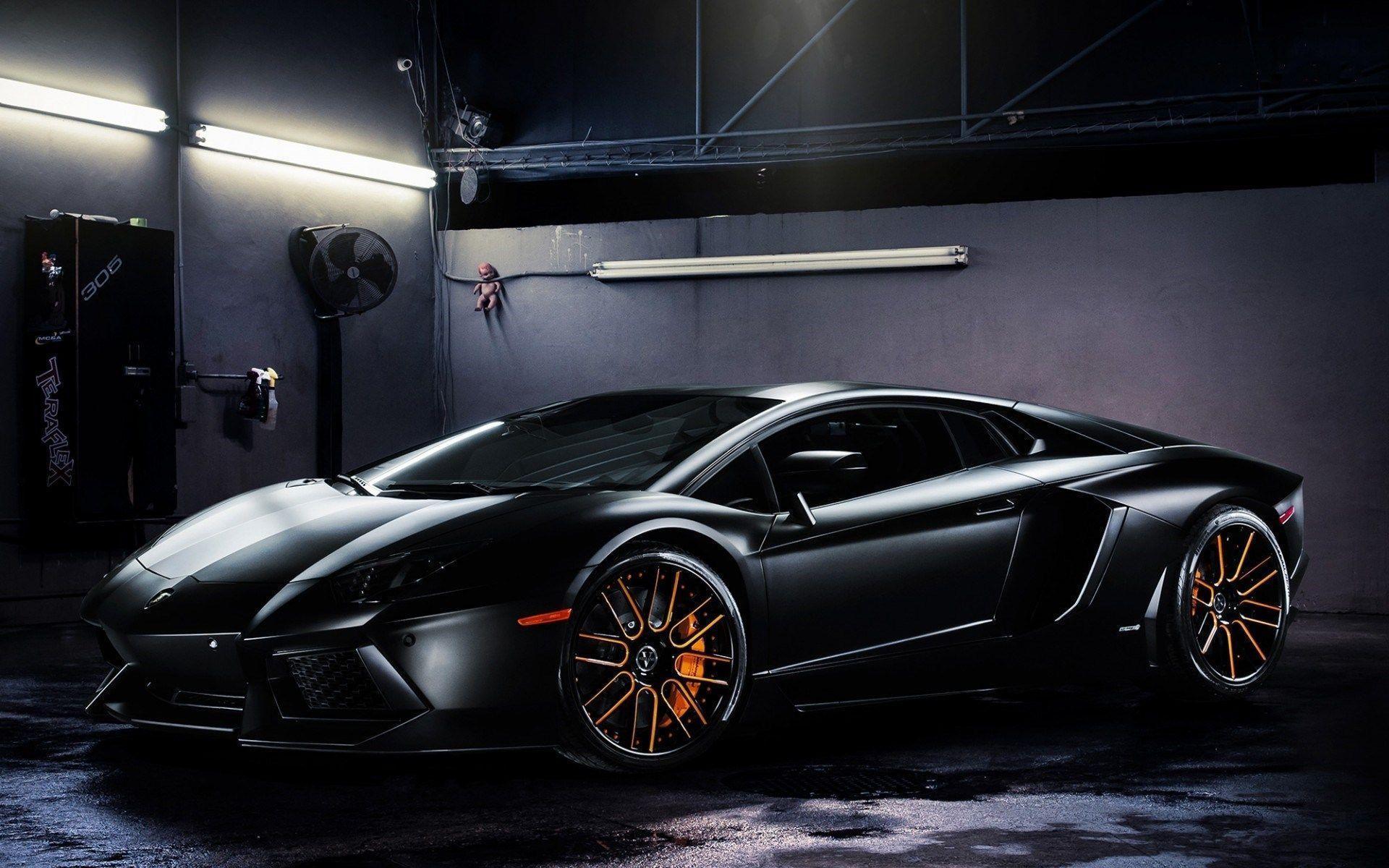 Lamborghini Aventador Lp700 Garage All Black Hd Wallpaper