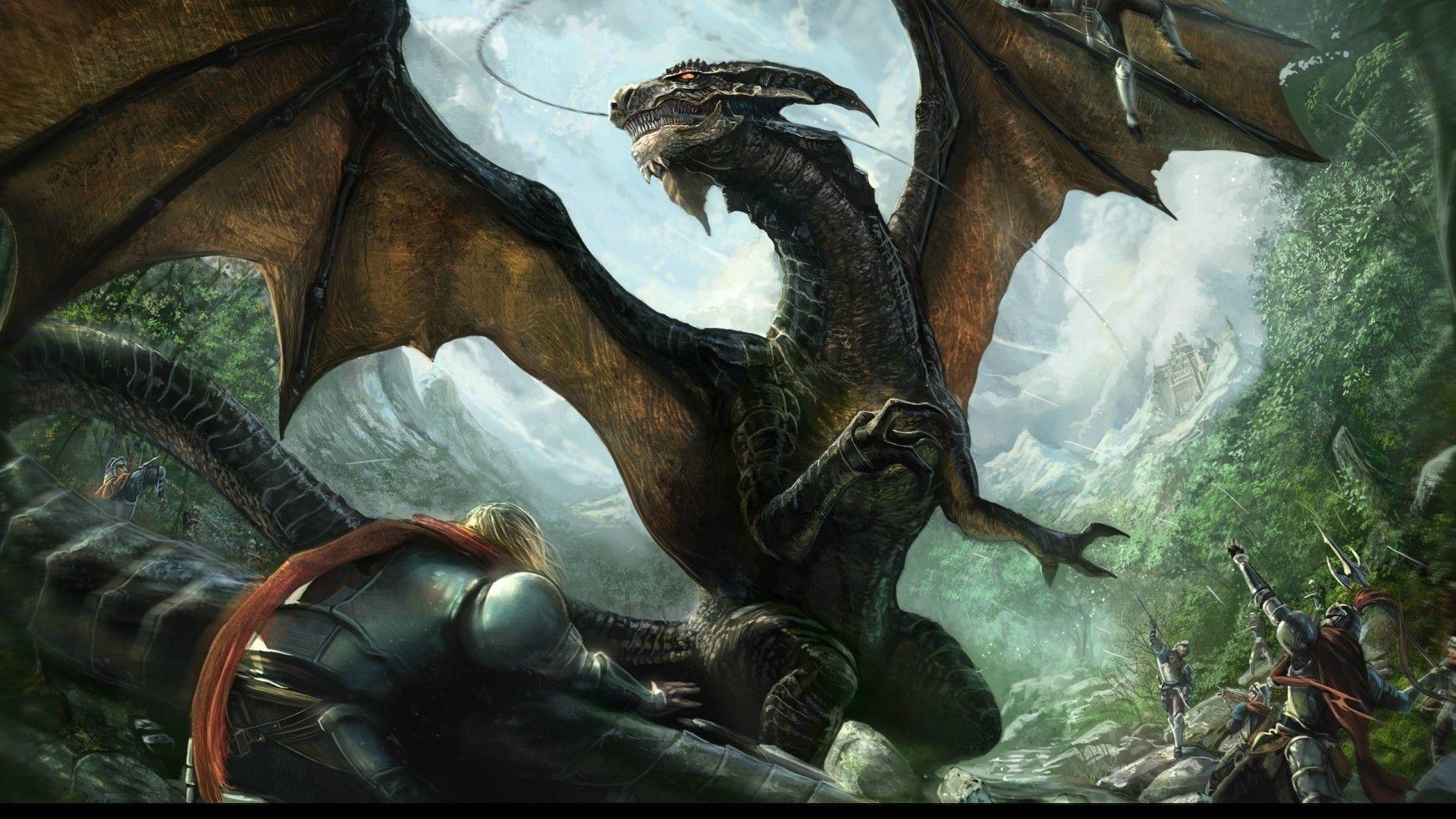 Wallpaper For > Fantasy Dragon Wallpaper HD