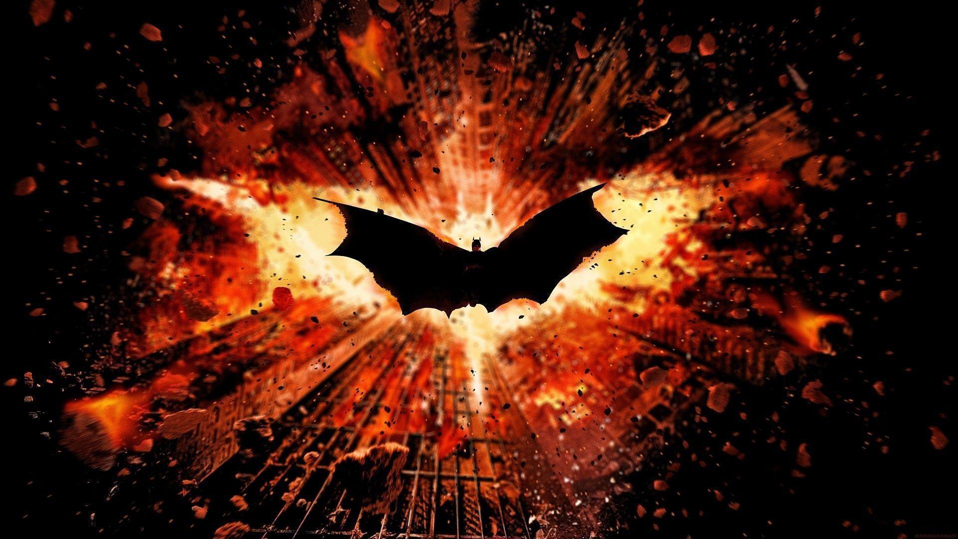image For > The Dark Knight Rises Logo Wallpaper