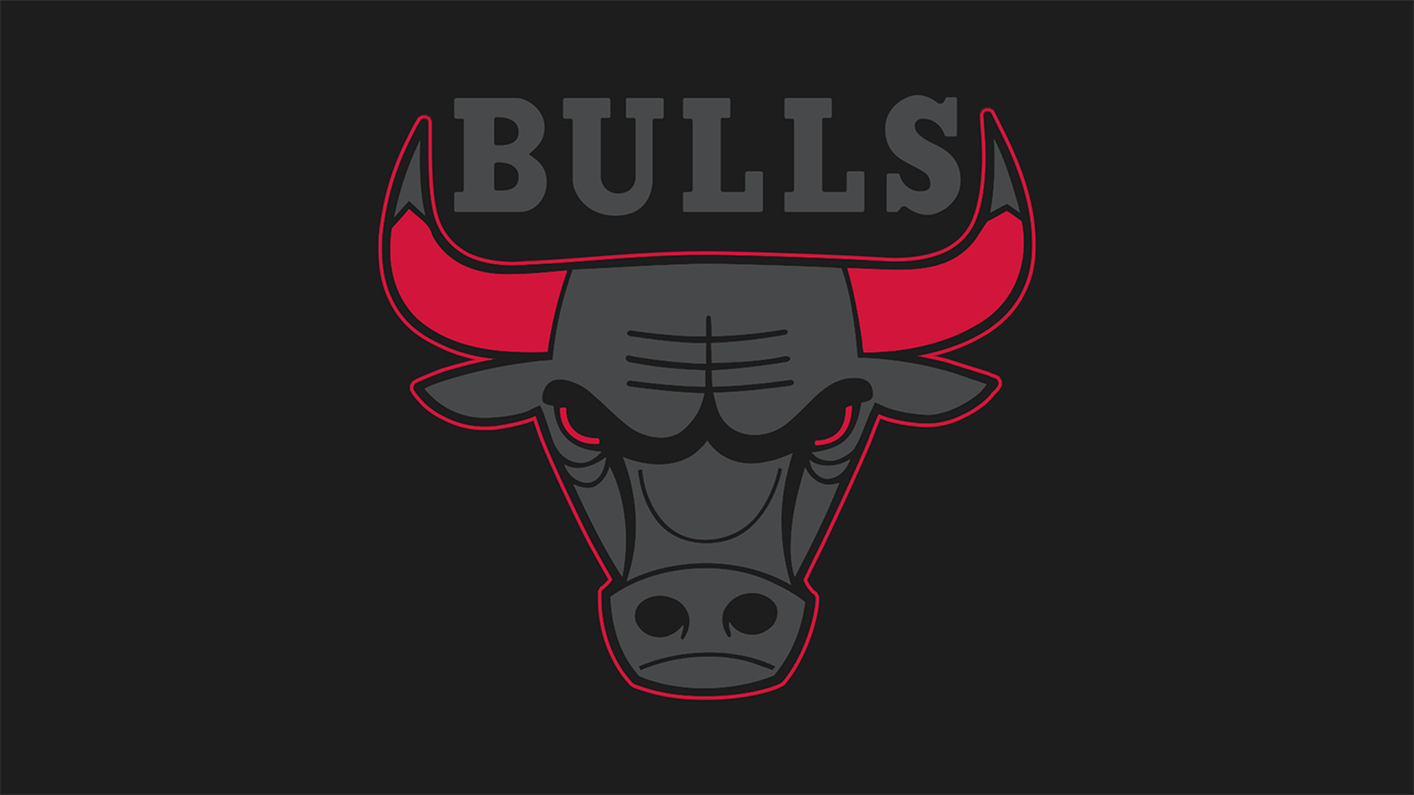 Dark Gray Bulls Logo Wallpaper