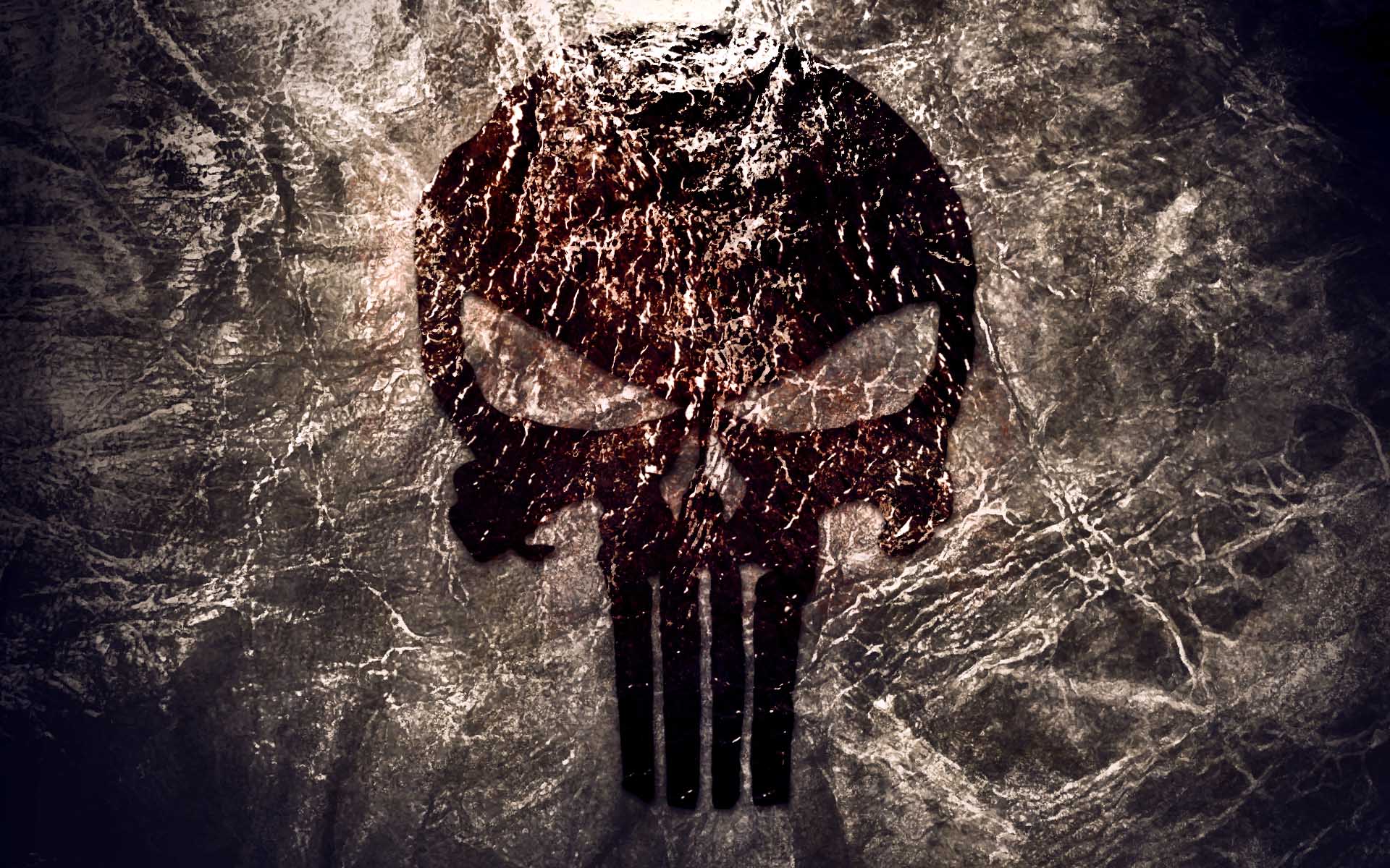 The Punisher Texture Logo Wallpaper Download Wallpaper