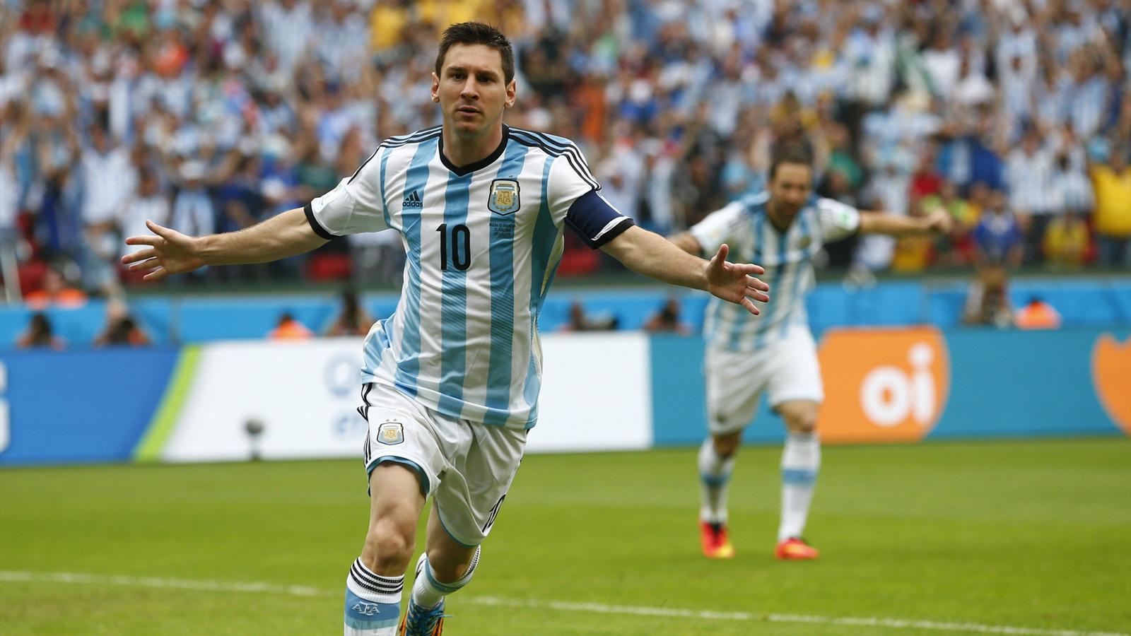 Lionel Messi Argentina World Cup 2014 Widescreen Wallpaper