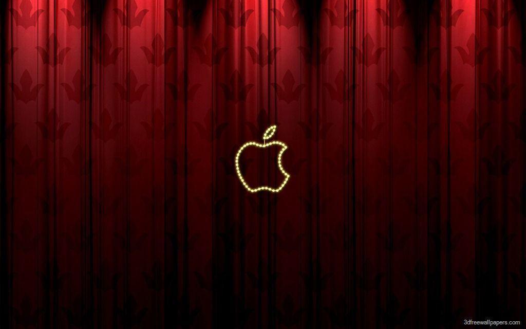 apple wallpaper red. free 3D wallpaper