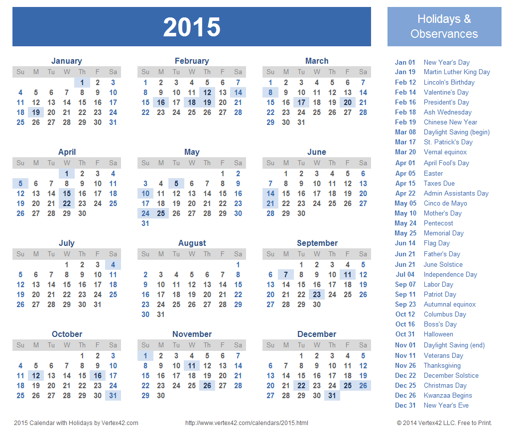 Calendar