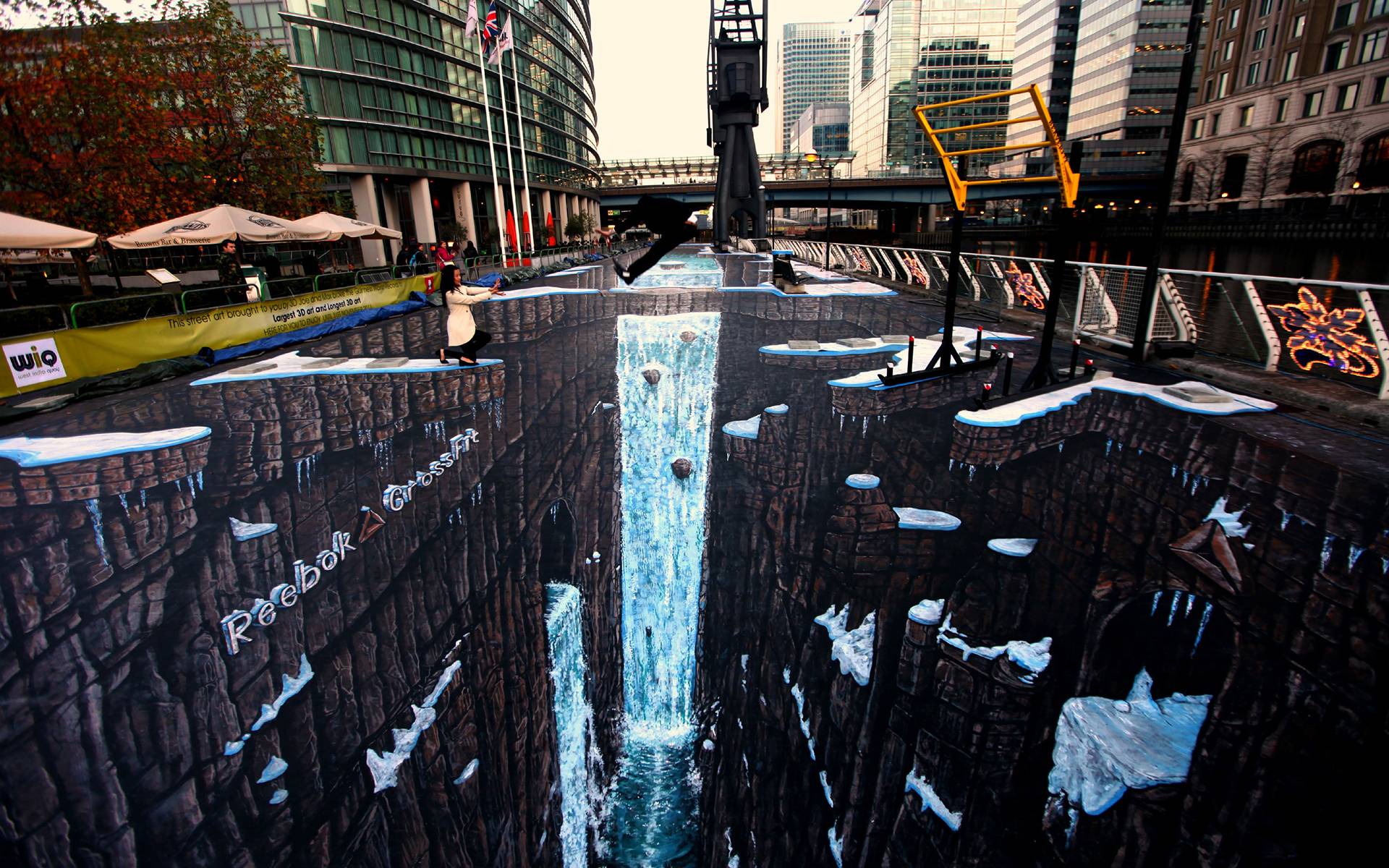 Guiness world record 3D street art Wallpaper