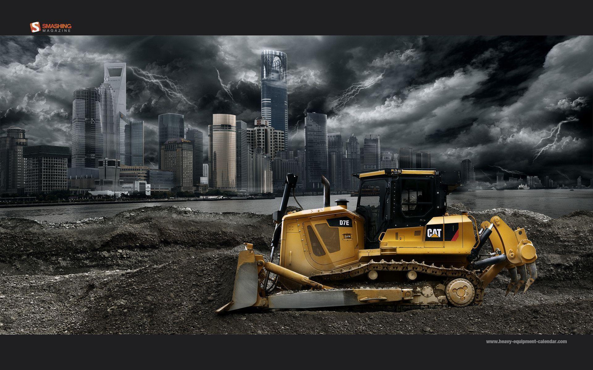 Caterpillar D7e Bulldozer Wallpaper. Caterpillar D7e Bulldozer