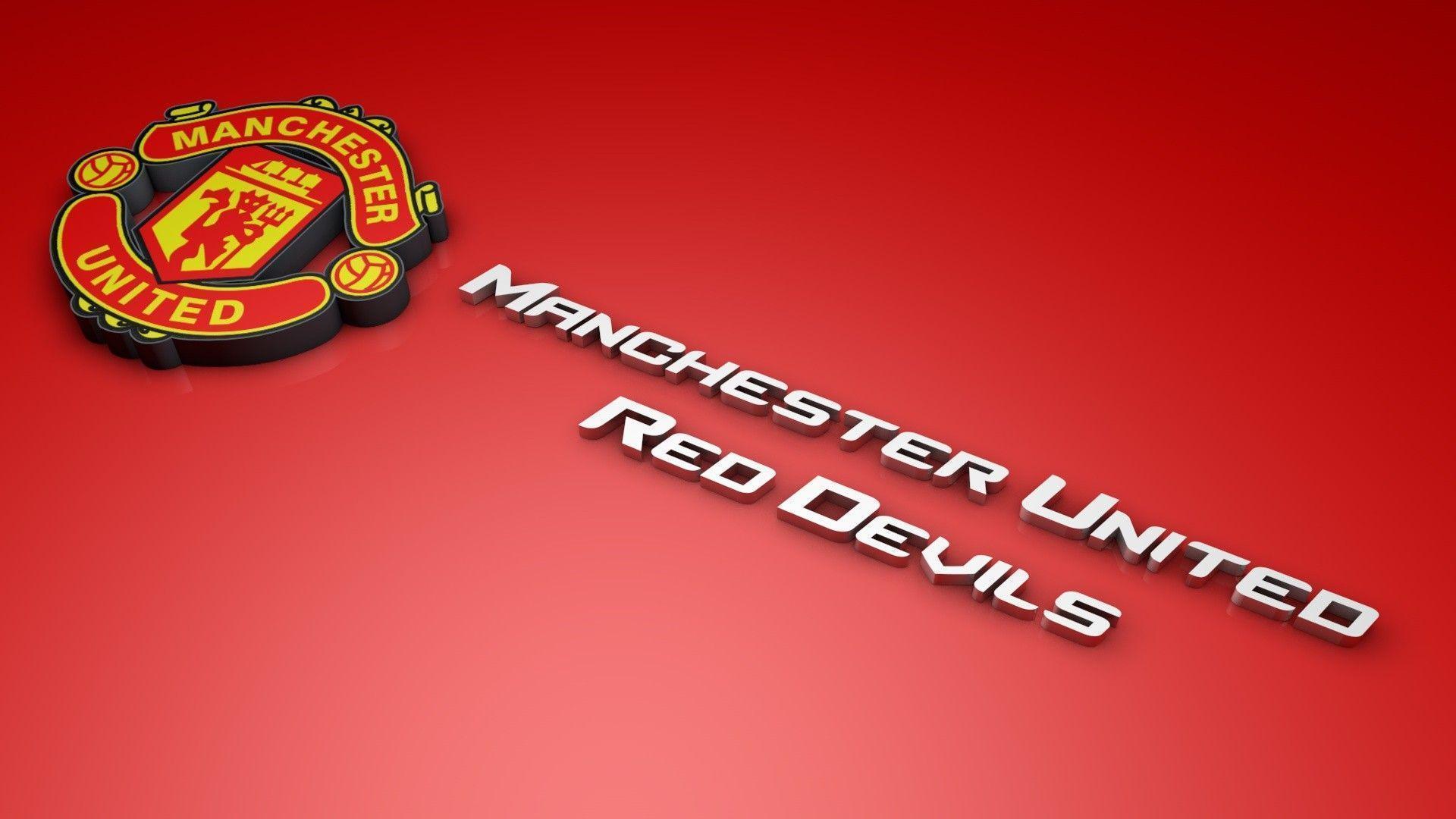 Manchester United 3D Logo Desktop Wallpaper Desktop Background Free