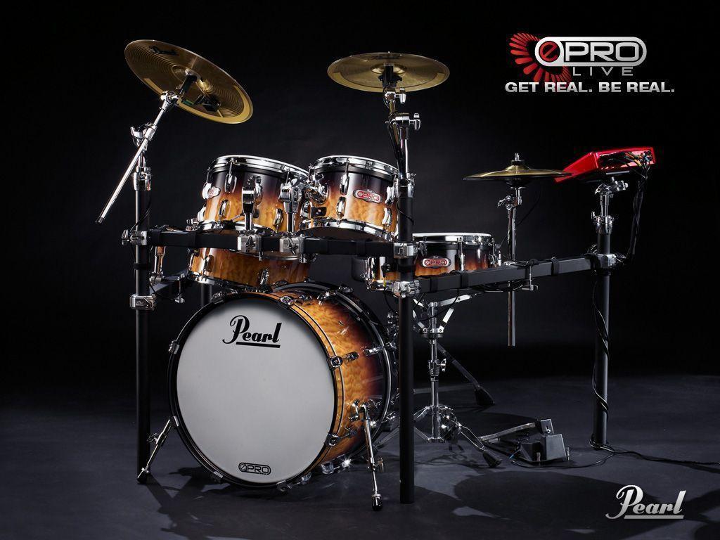 Cool Drum Set Wallpaper: Pearl Drum Set Wallpaper