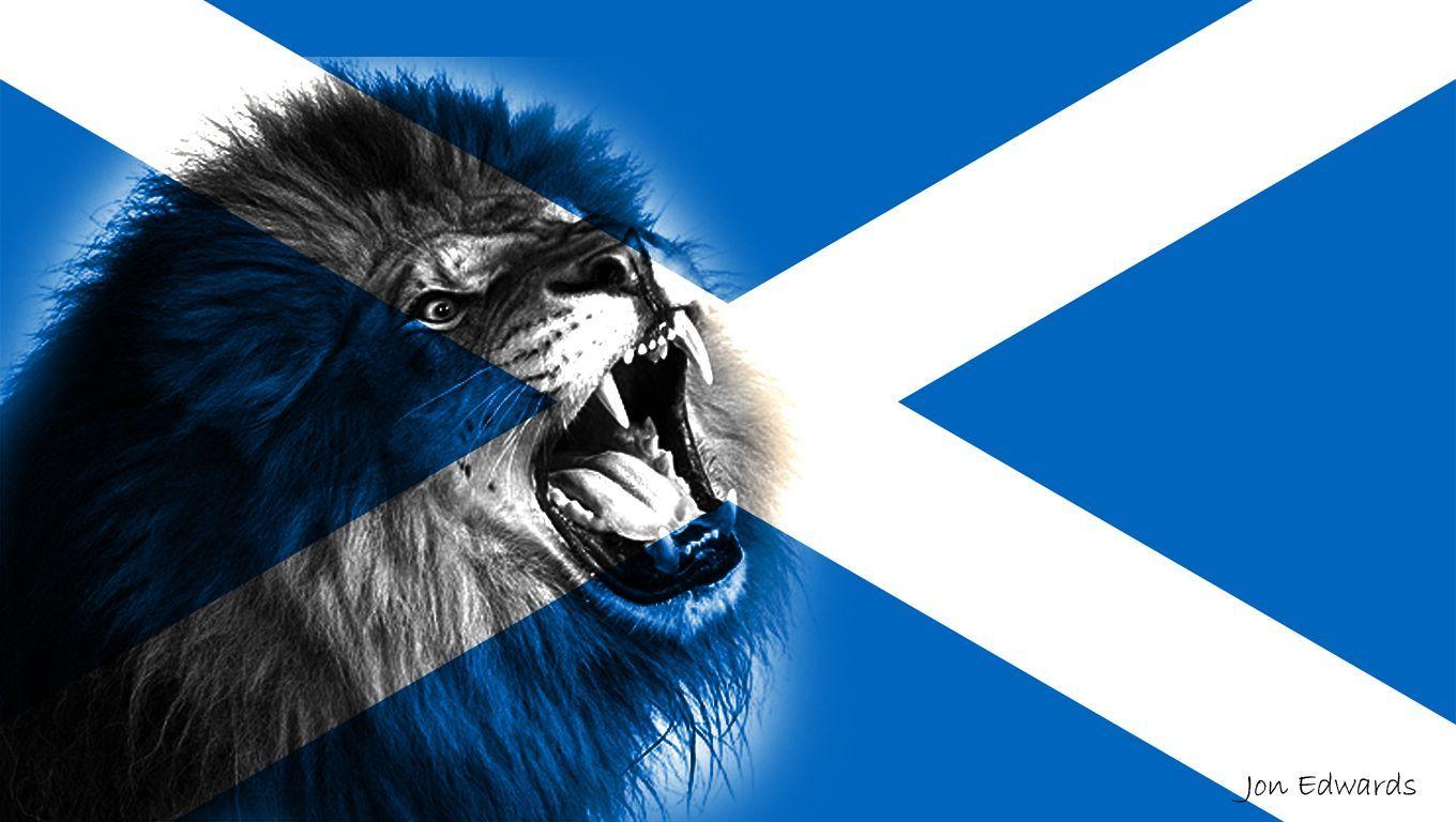 Wallpaper For > Scottish Flag Wallpaper