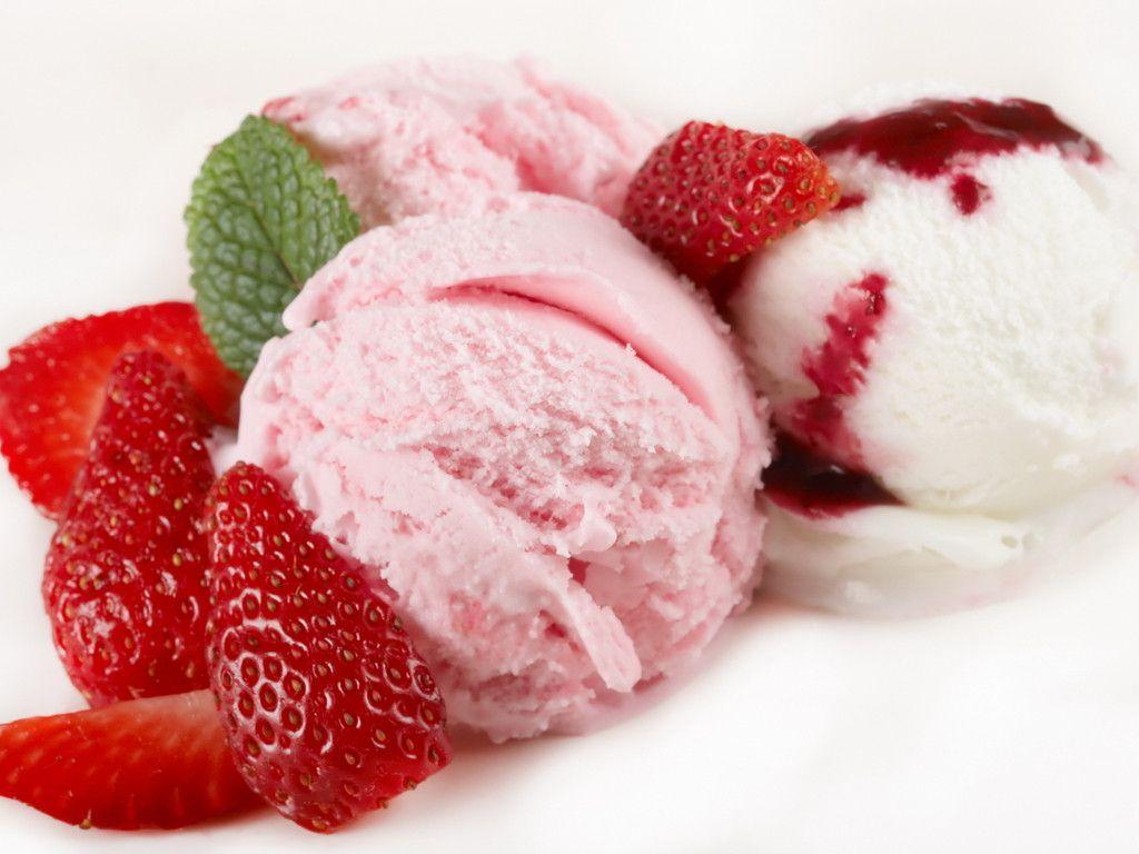 Yummy Wallpaper Of Ice Cream Dishes