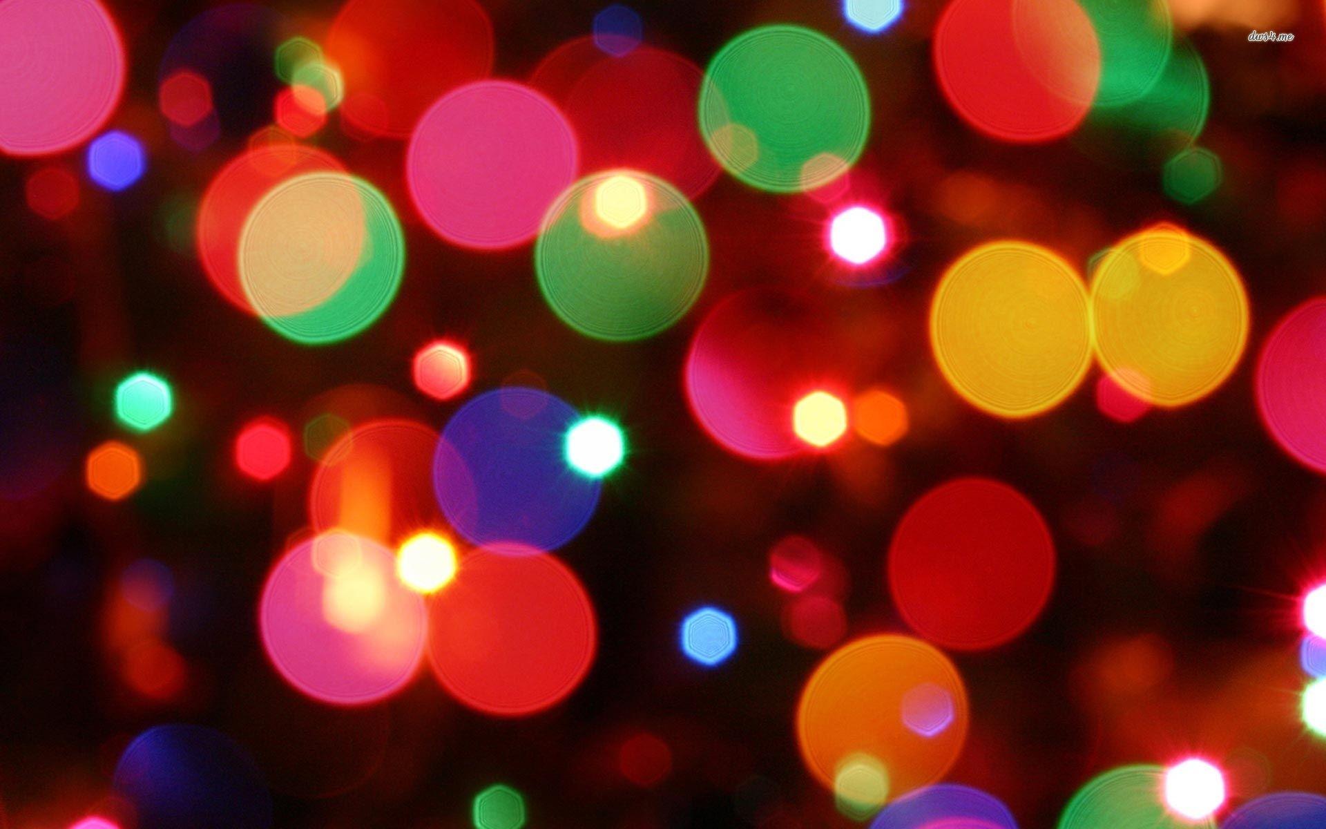Wallpaper For > Cool Christmas Lights Background