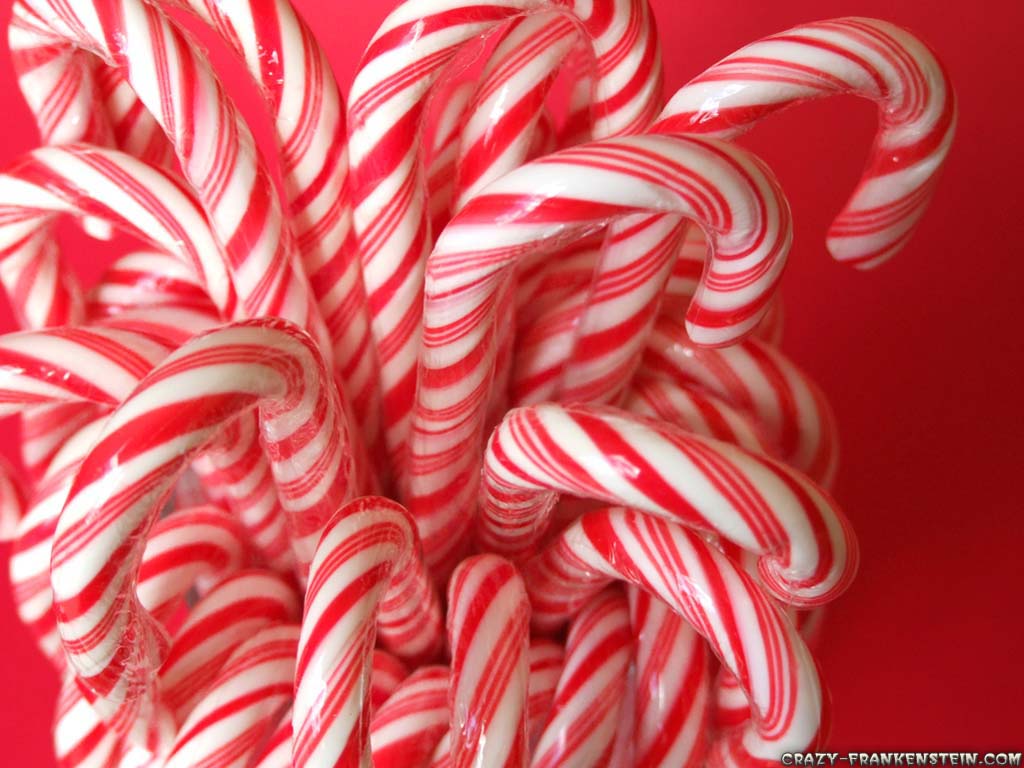 Wallpaper For > Candy Cane Christmas Background