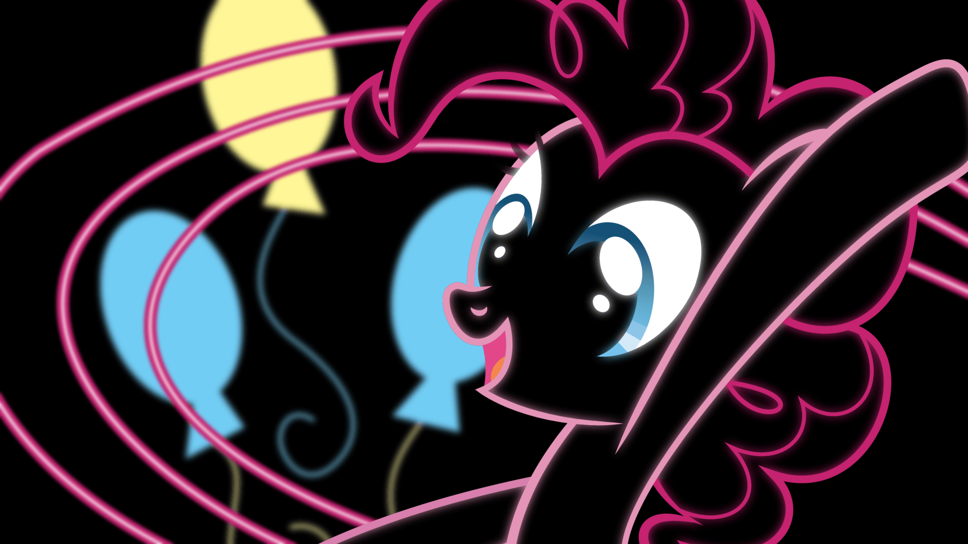 Pinkie Pie Neon Wallpaper