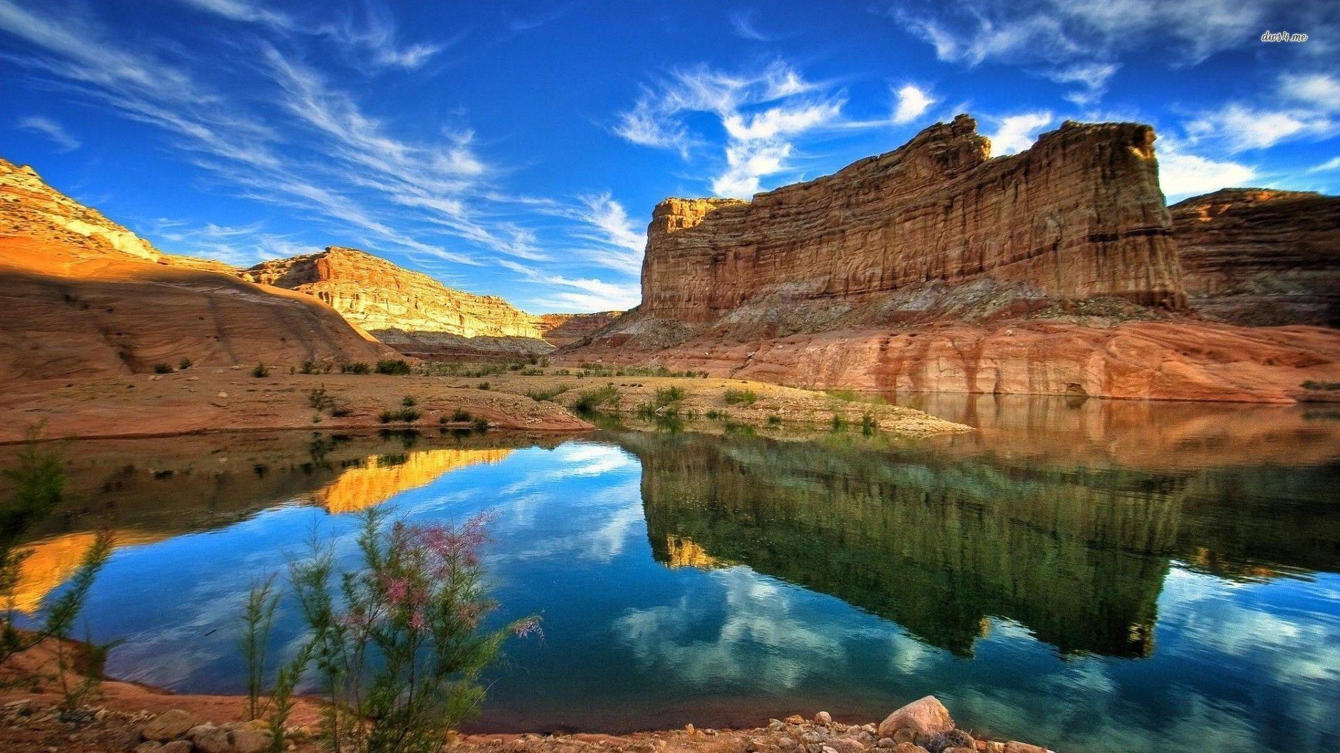 Lake reflecting the Grand Canyon wallpaper wallpaper - #