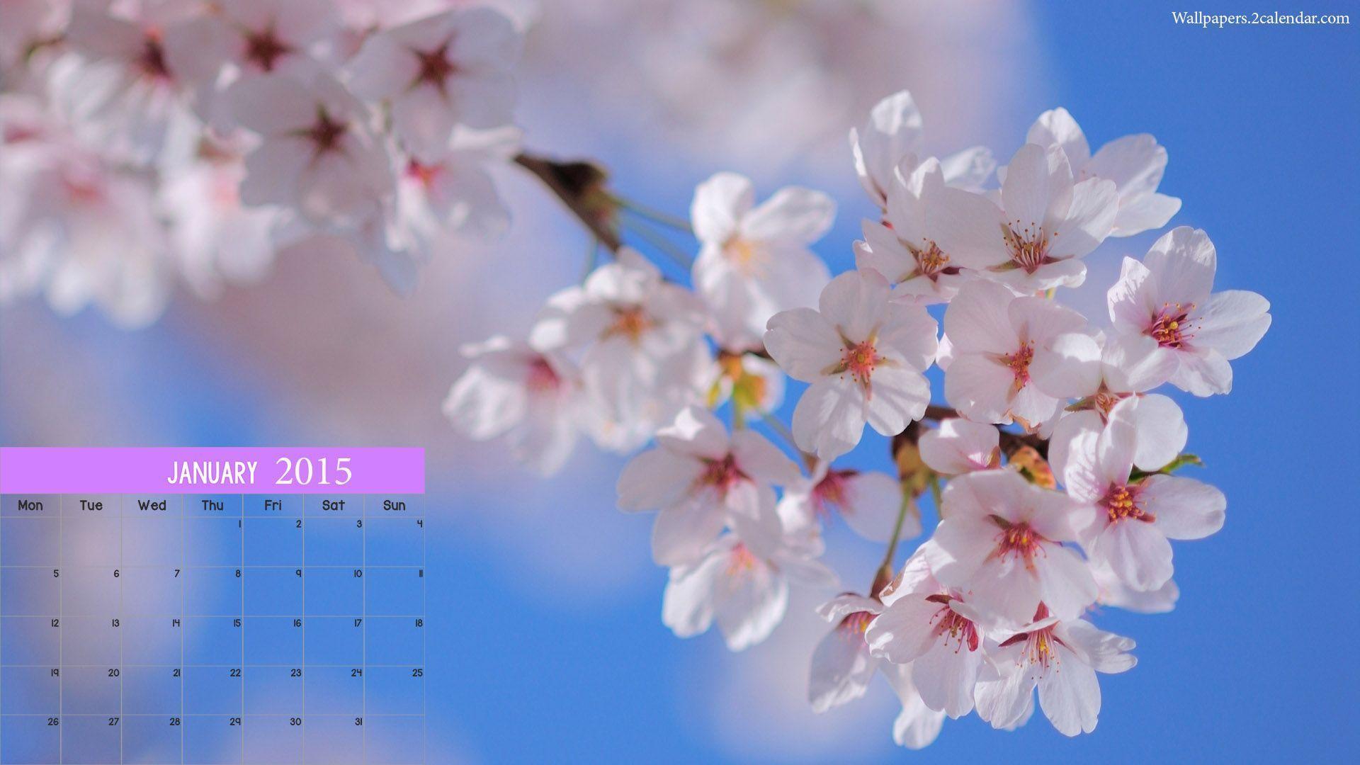 January 2015 Desktop. Monthly Calendar Wallpaper