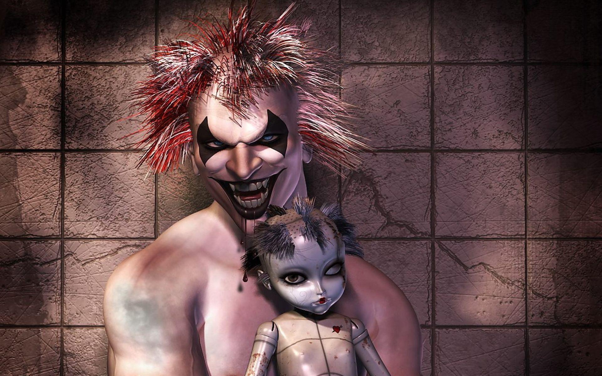 Download Scary Clown Wallpaper 1920x1200