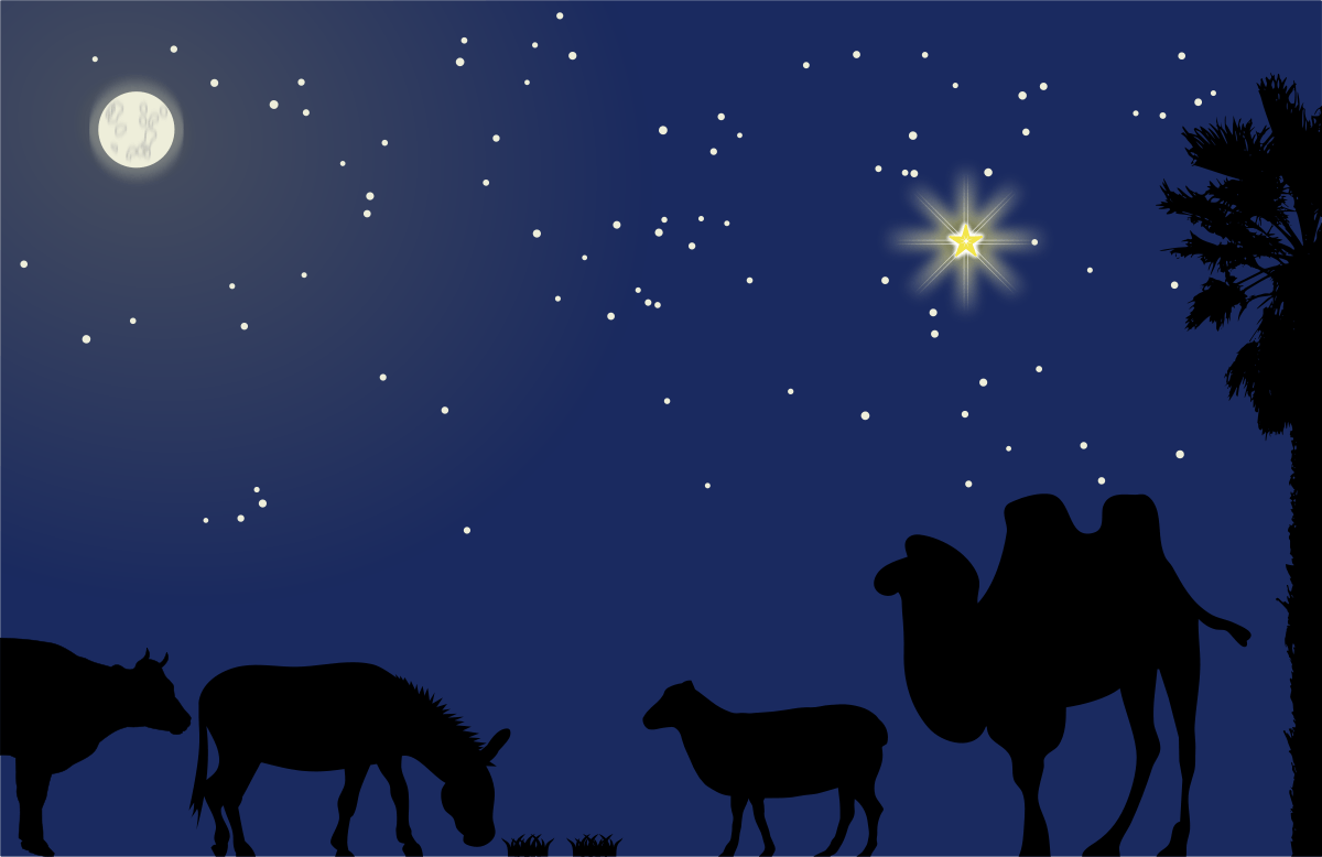 Nativity Scene Background Mask Clipart by Moini, Christmas