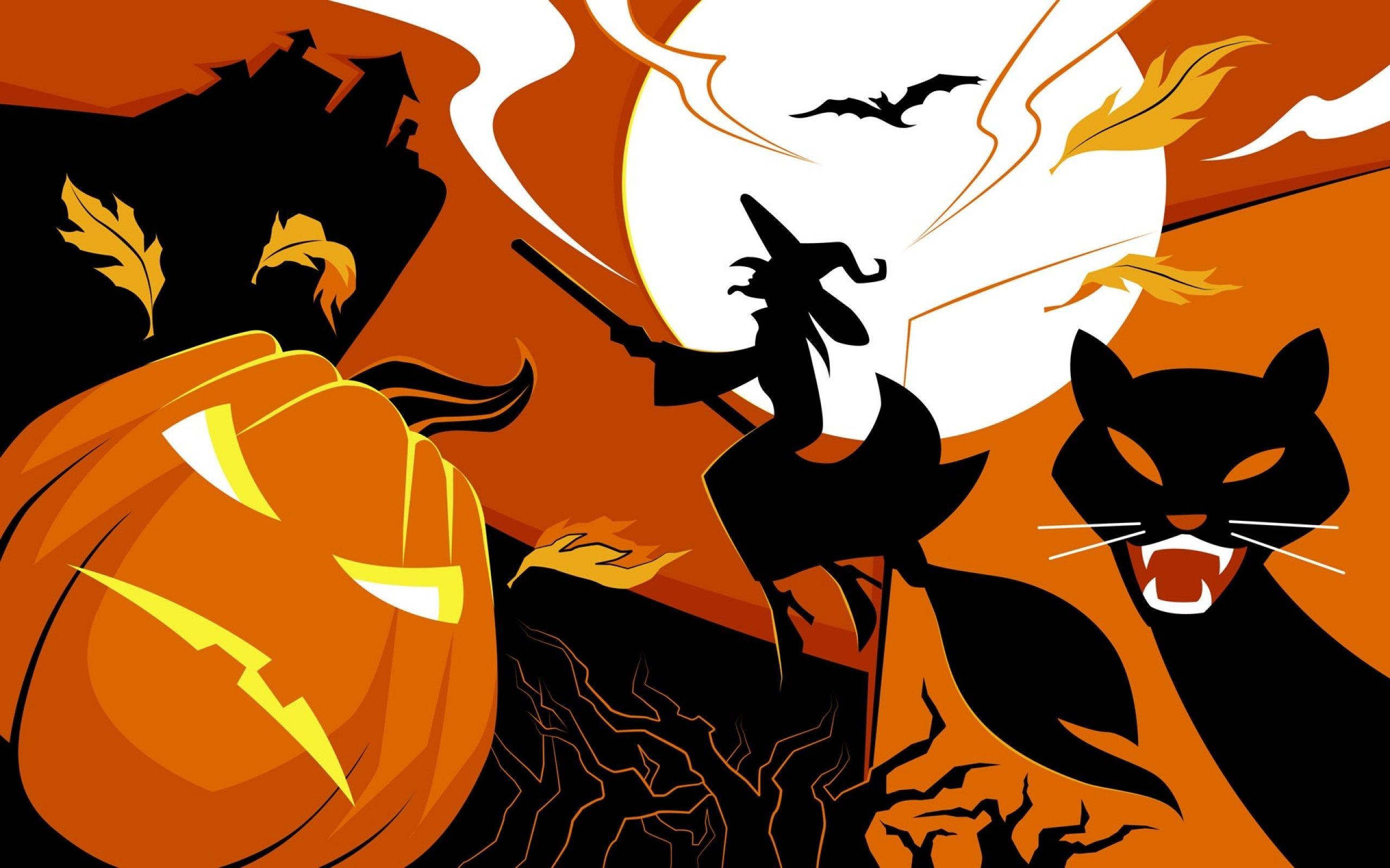 Wallpaper For > Halloween Witch Wallpaper