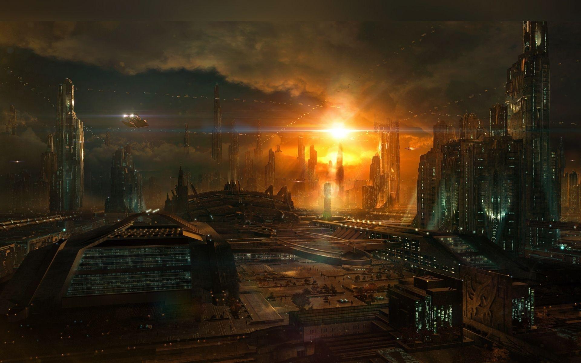 image For > Futuristic City Wallpaper HD