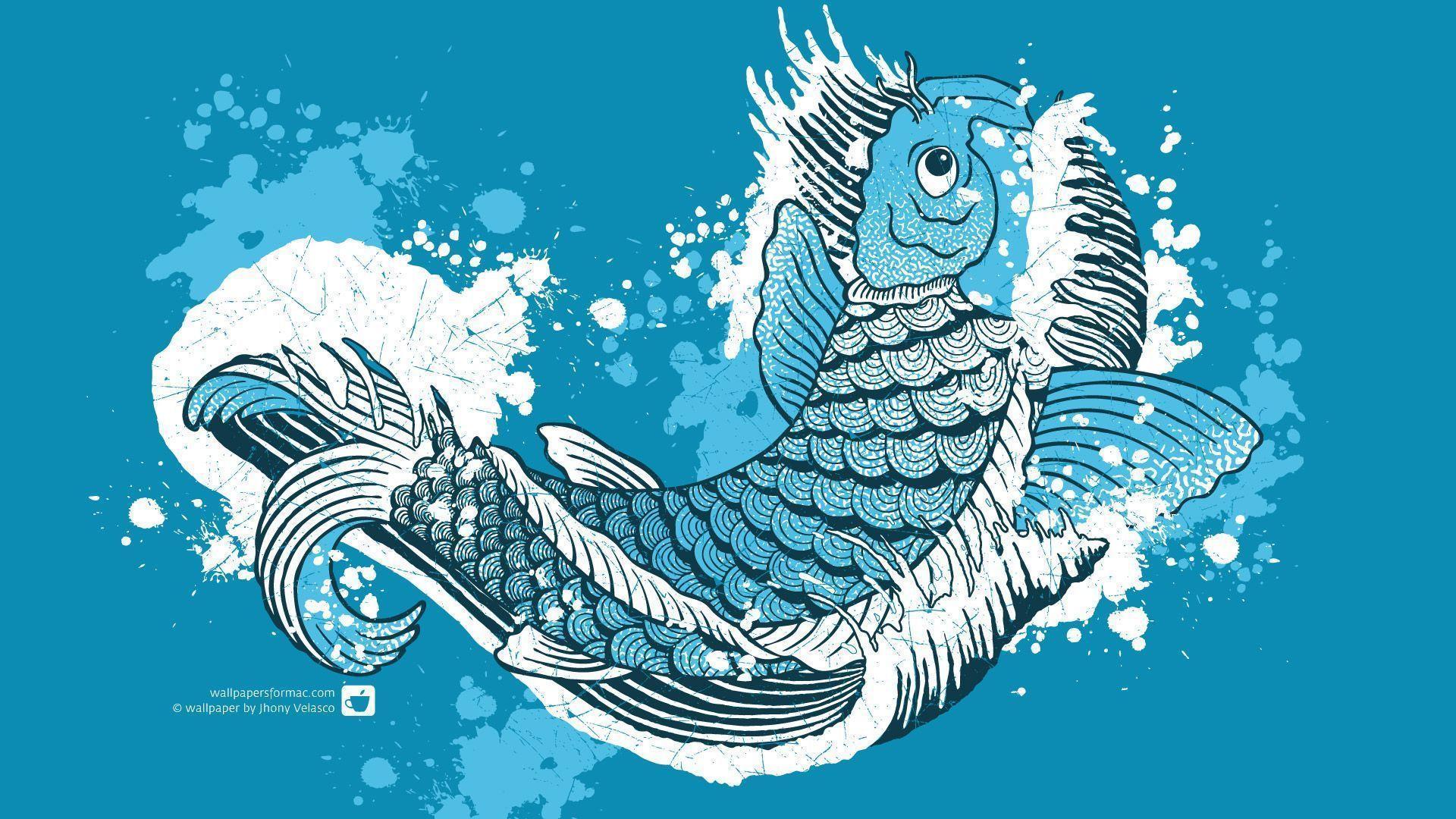 Koi Fish Desktop Wallpaper