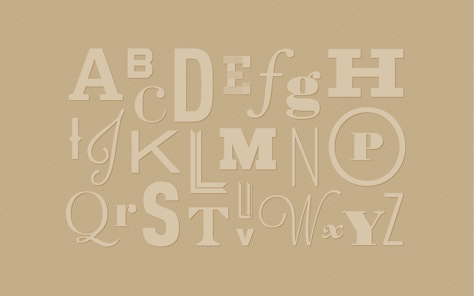 Alphabet desktop wallpaper Design Studios