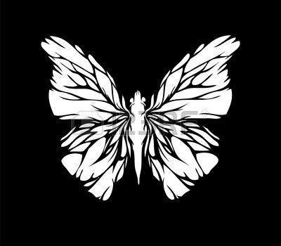 Wallpaper For > Black Butterfly Background