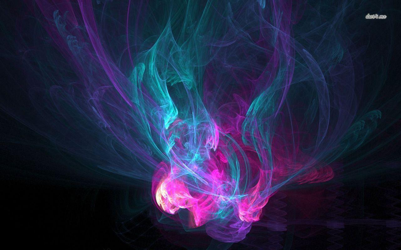 Wallpaper For > Colorful Smoke Background