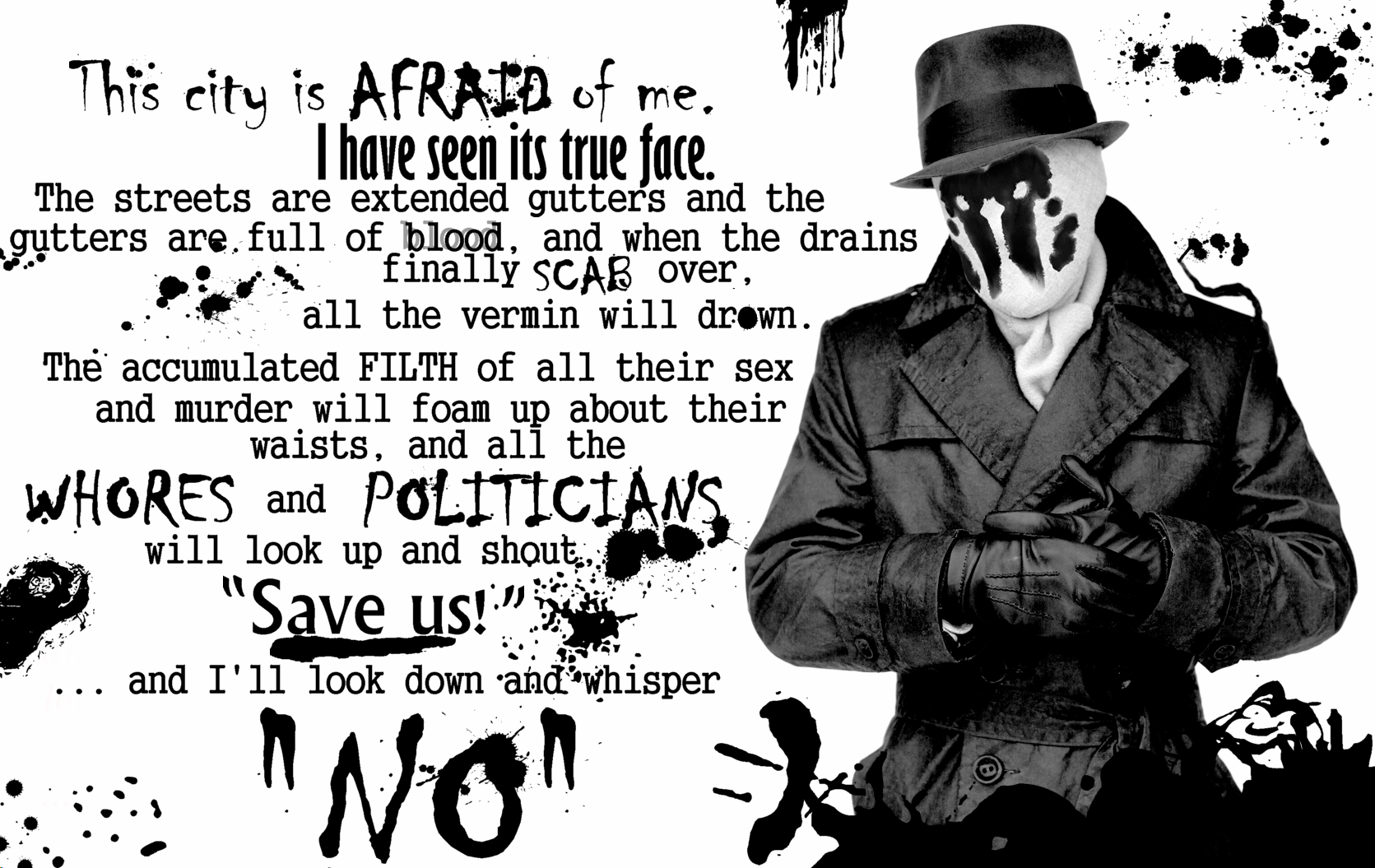 Download Watchmen Rorschach Wallpaper 1671x1055