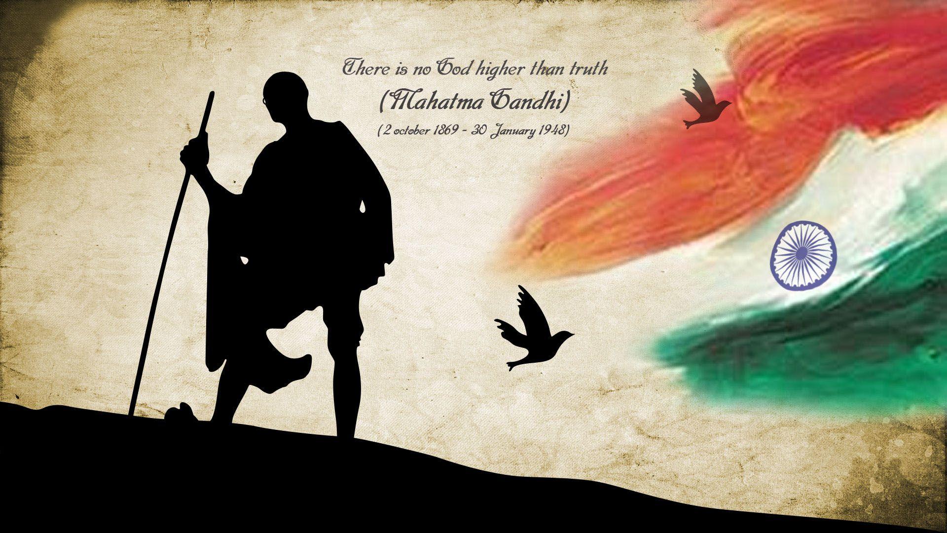 Mahatma Ghandi Indian HD Wallpaper. HD Wallpaper. Desktop