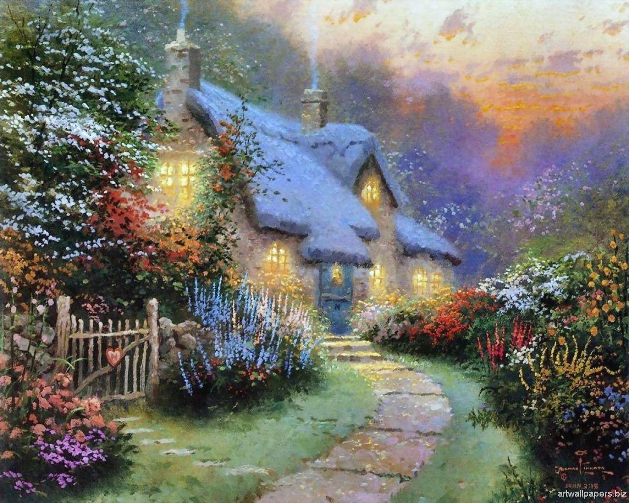 Free Thomas Kinkade Wallpapers For Desktop - Wallpaper Cave