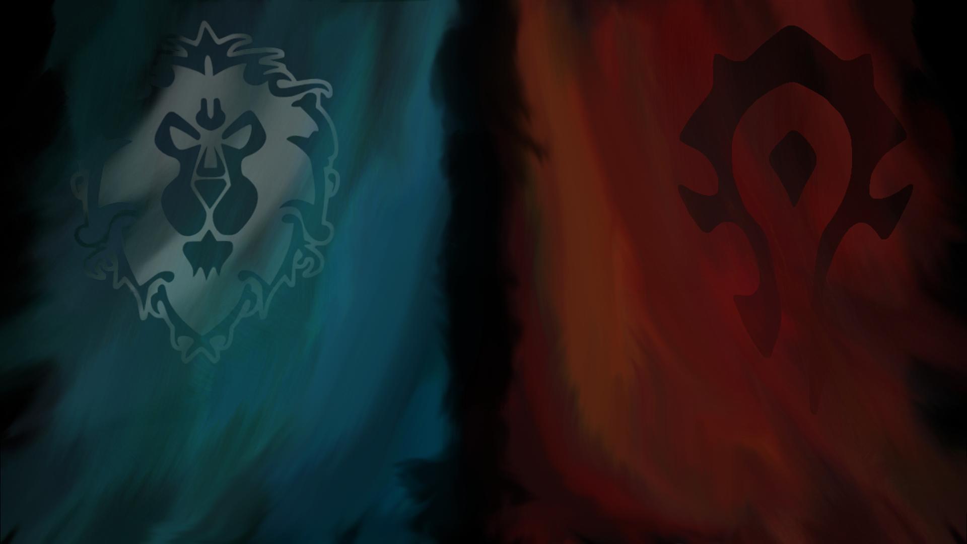 Larger Alliance and Horde background as requested. [1920x1080]