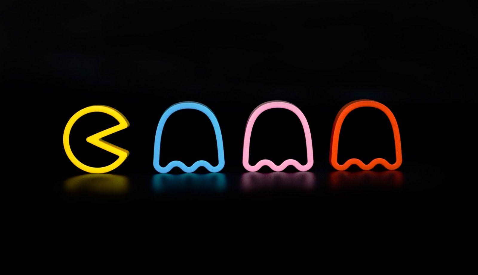 Pacman Wallpaper, iPhone Wallpaper, Facebook Cover, Twitter Cover