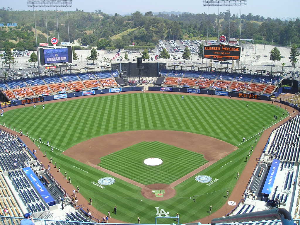 Dodger Stadium Angeles Baseball Sports HD wallpaper #