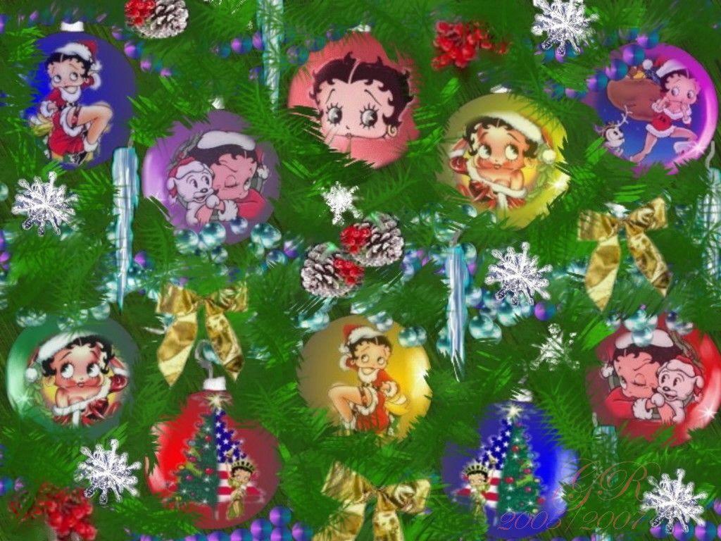 Betty Boop Picture Archive: Christmas wallpaper with Betty Boop