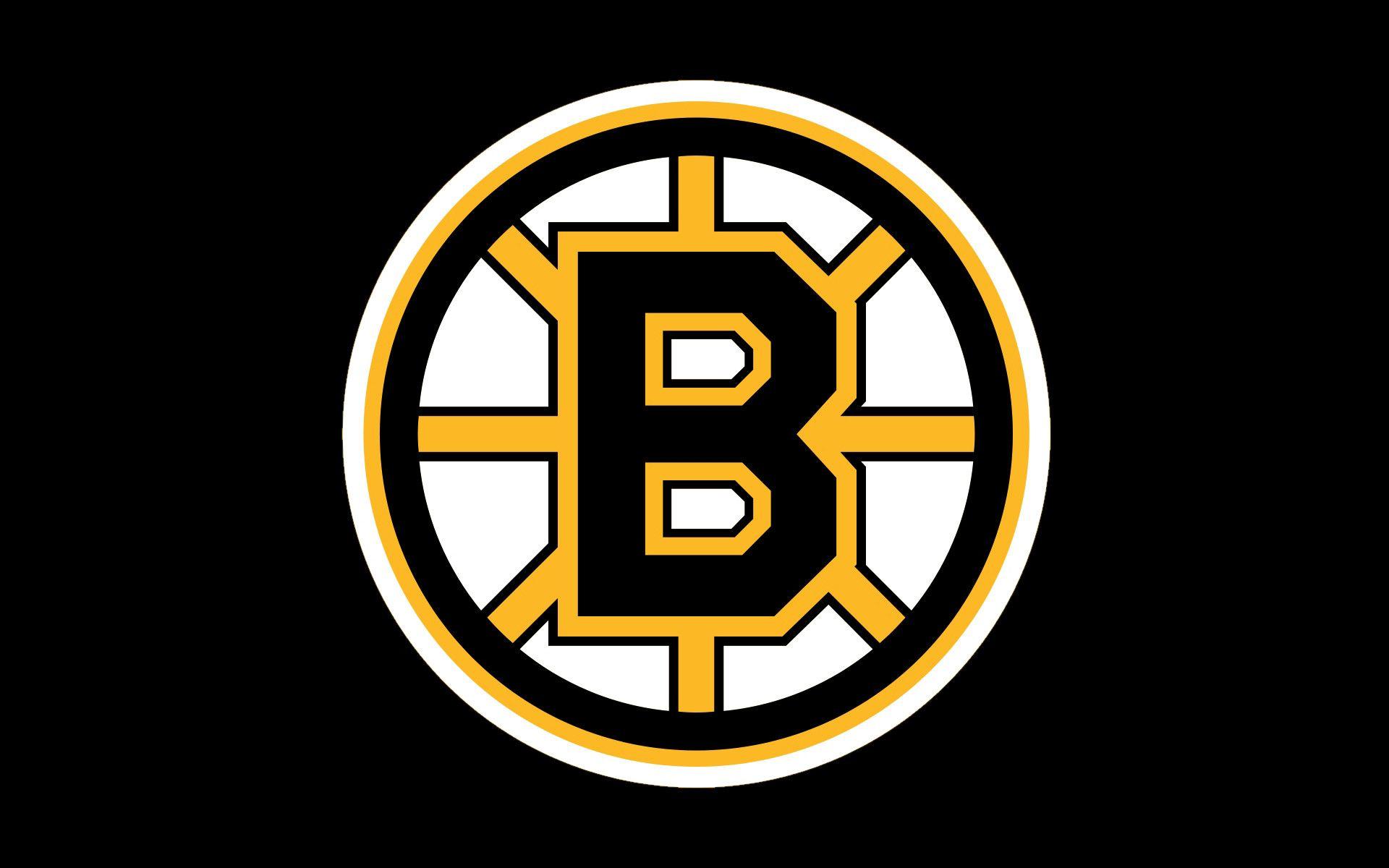 Boston Bruins Logo on Black Wallpaper 1920x1200 HD Wallpaper
