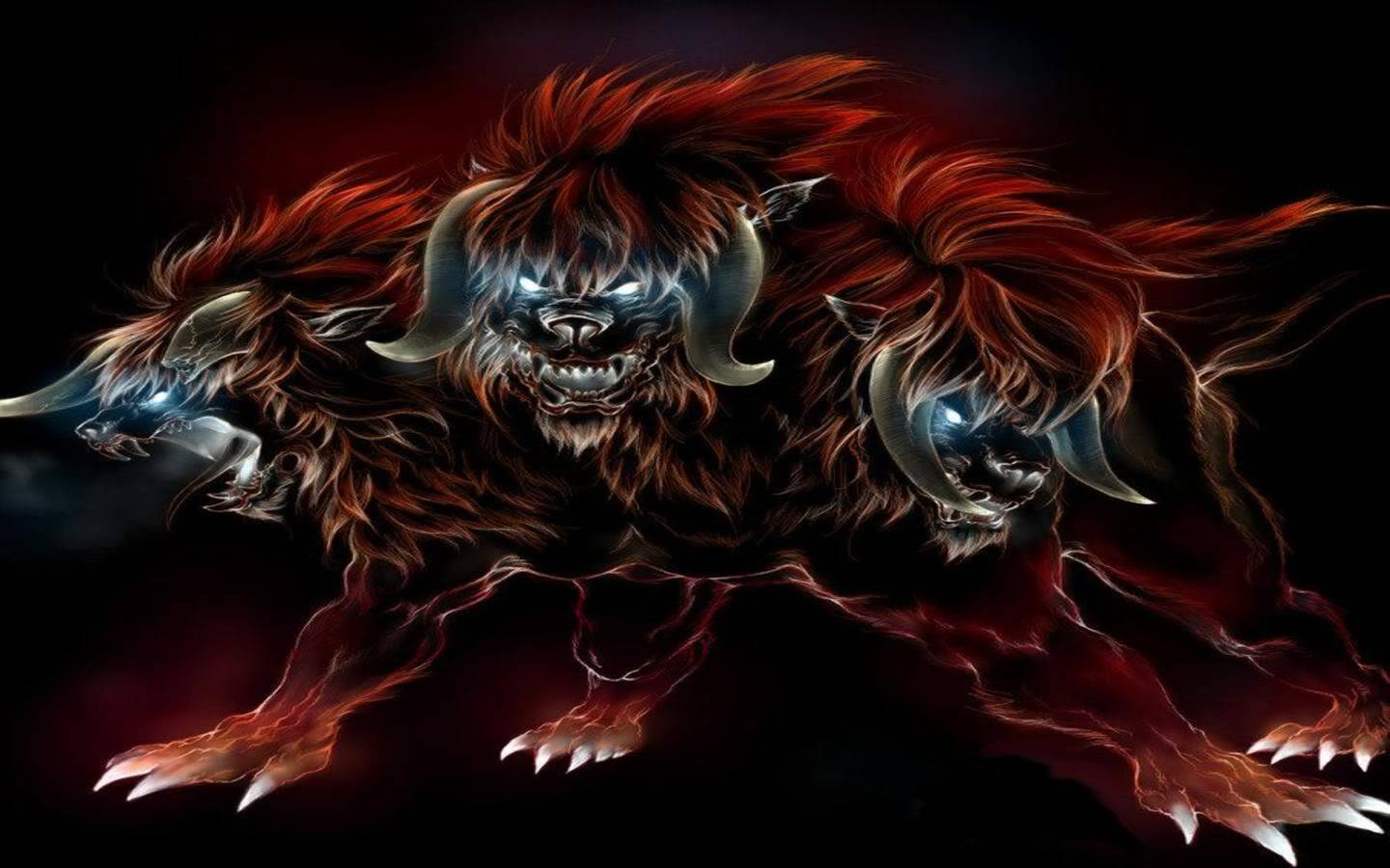 Cerberus (Illustration) Creatures Wallpaper