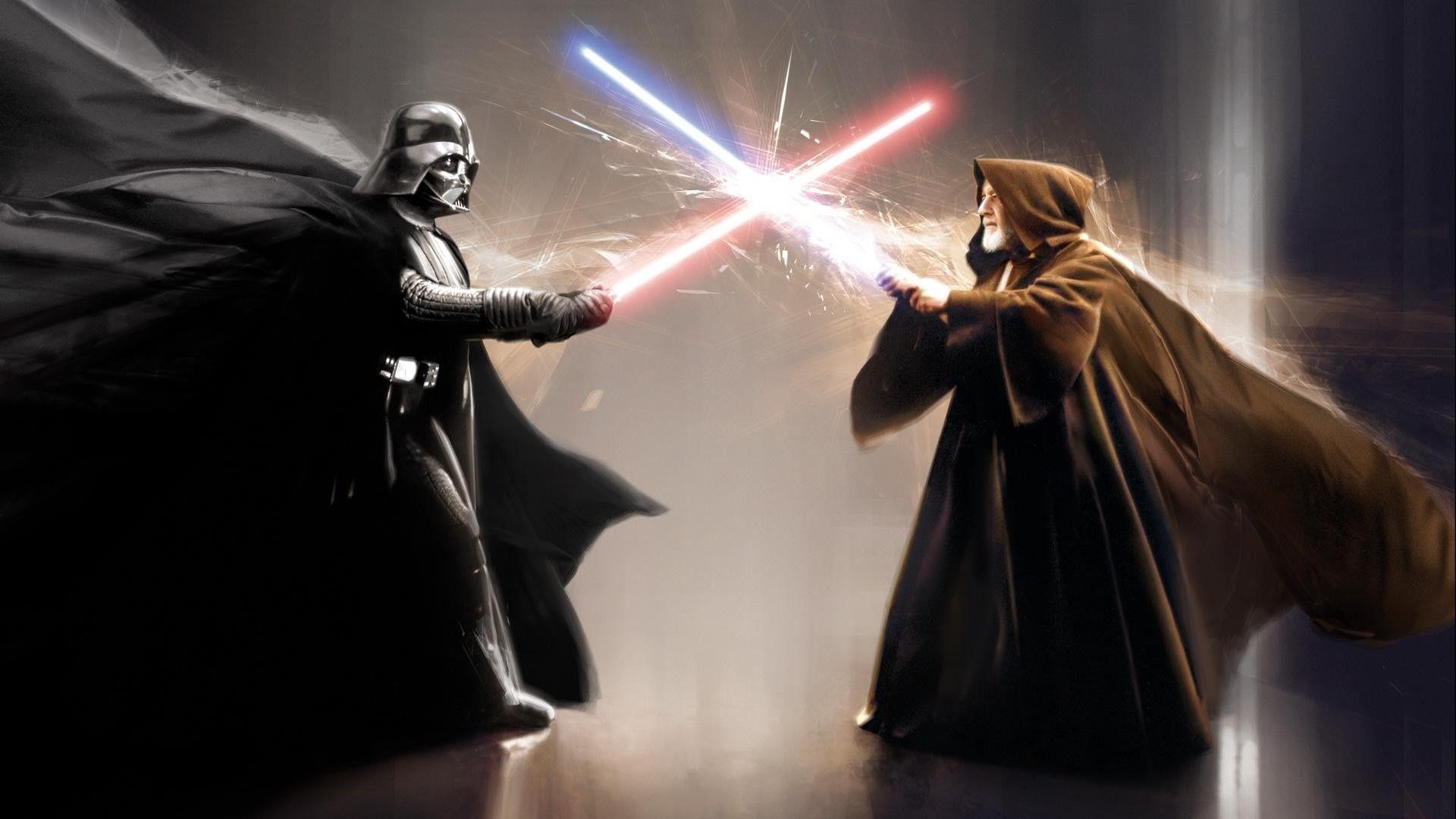 Darth Vader Obi Wan Kenobi Movies Star Wars Sci Fi Weapons