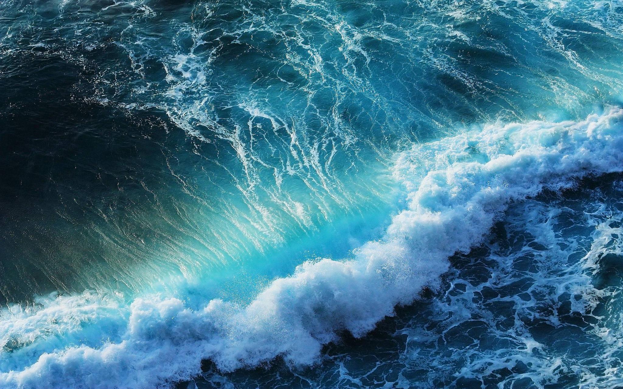 Awesome Wave Wallpaper to Decorate Background Like an Apple
