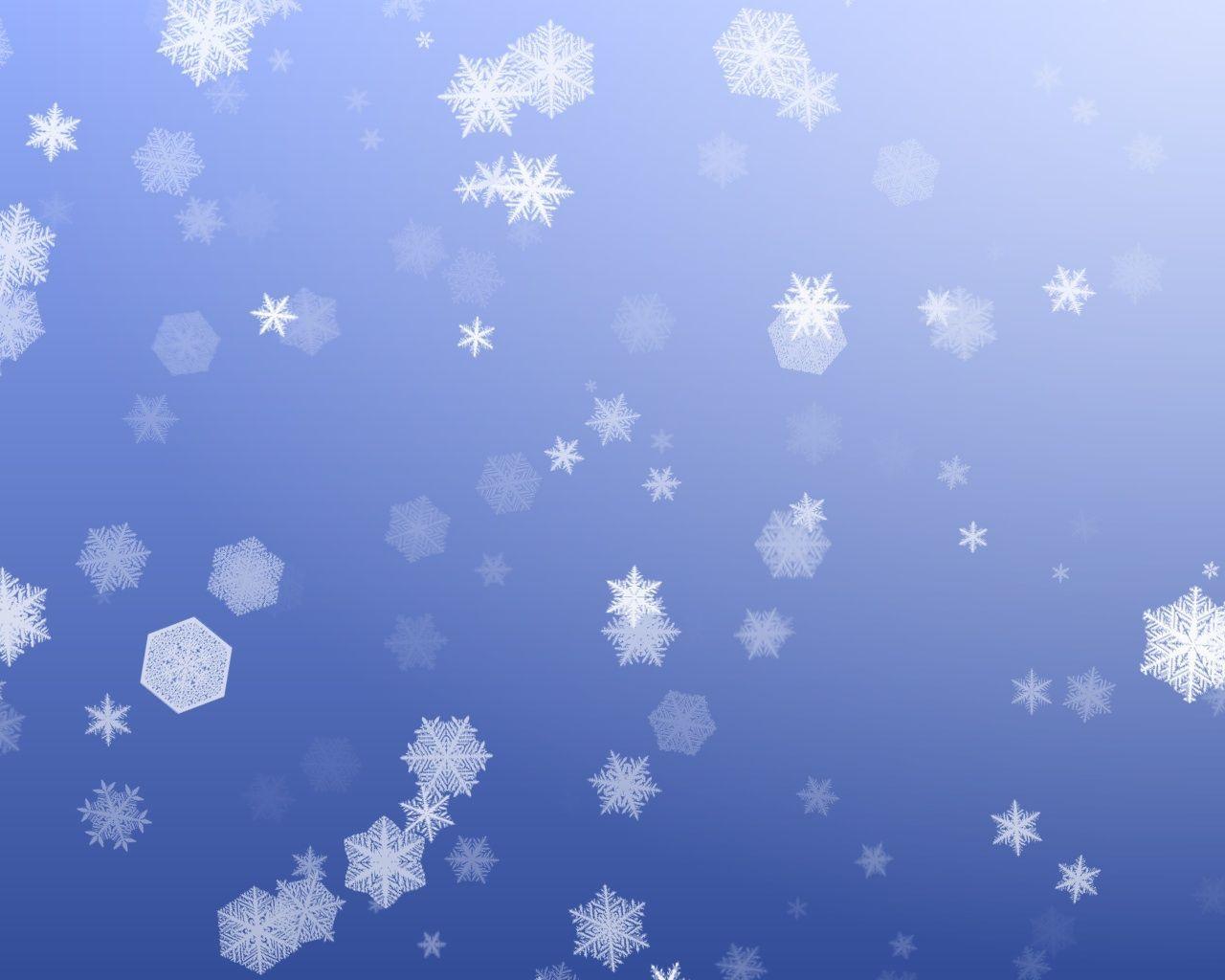 Wallpaper For > Snowflakes Falling White Background
