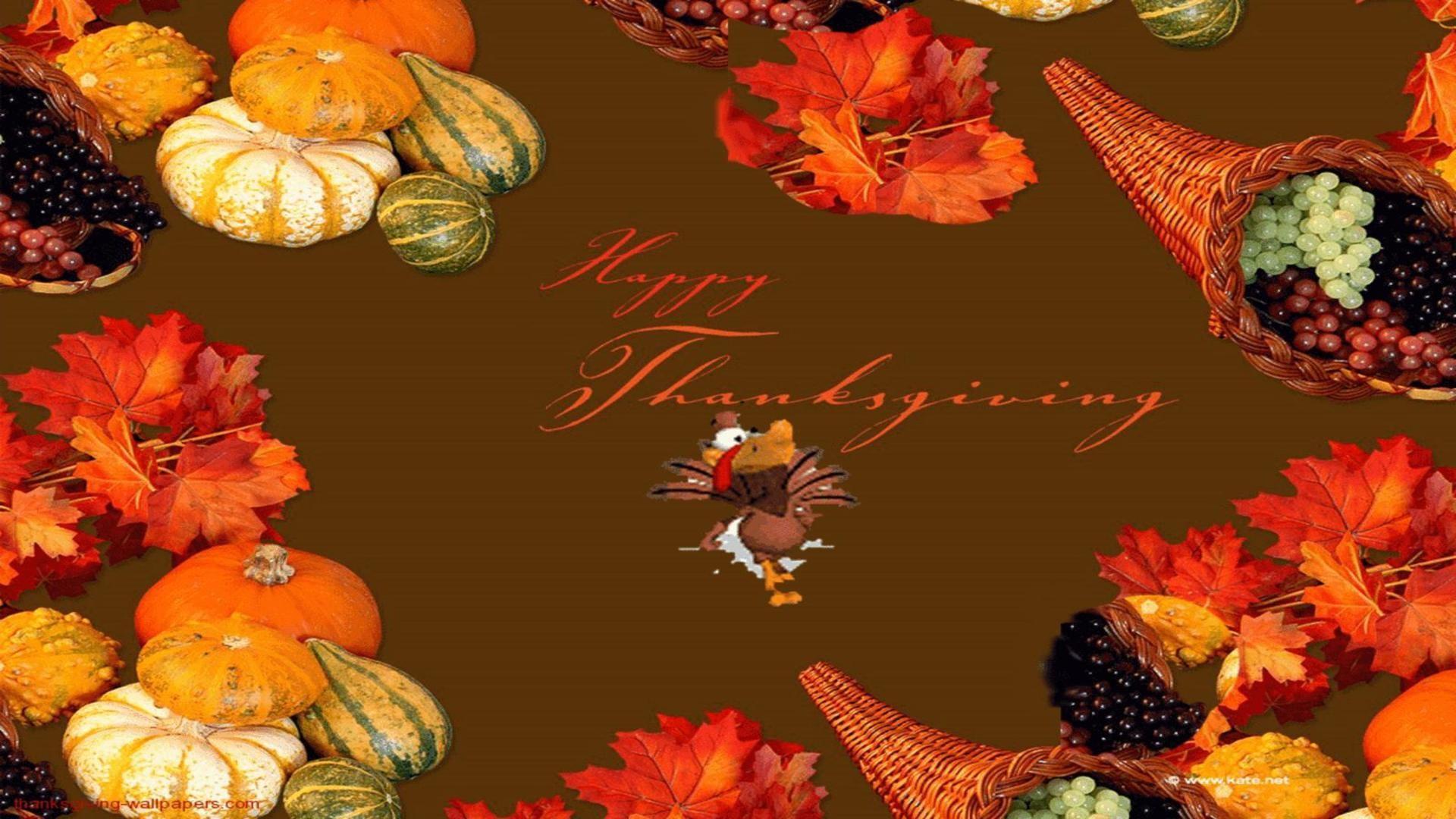 Happy thanksgiving day free greeting card free desktop background