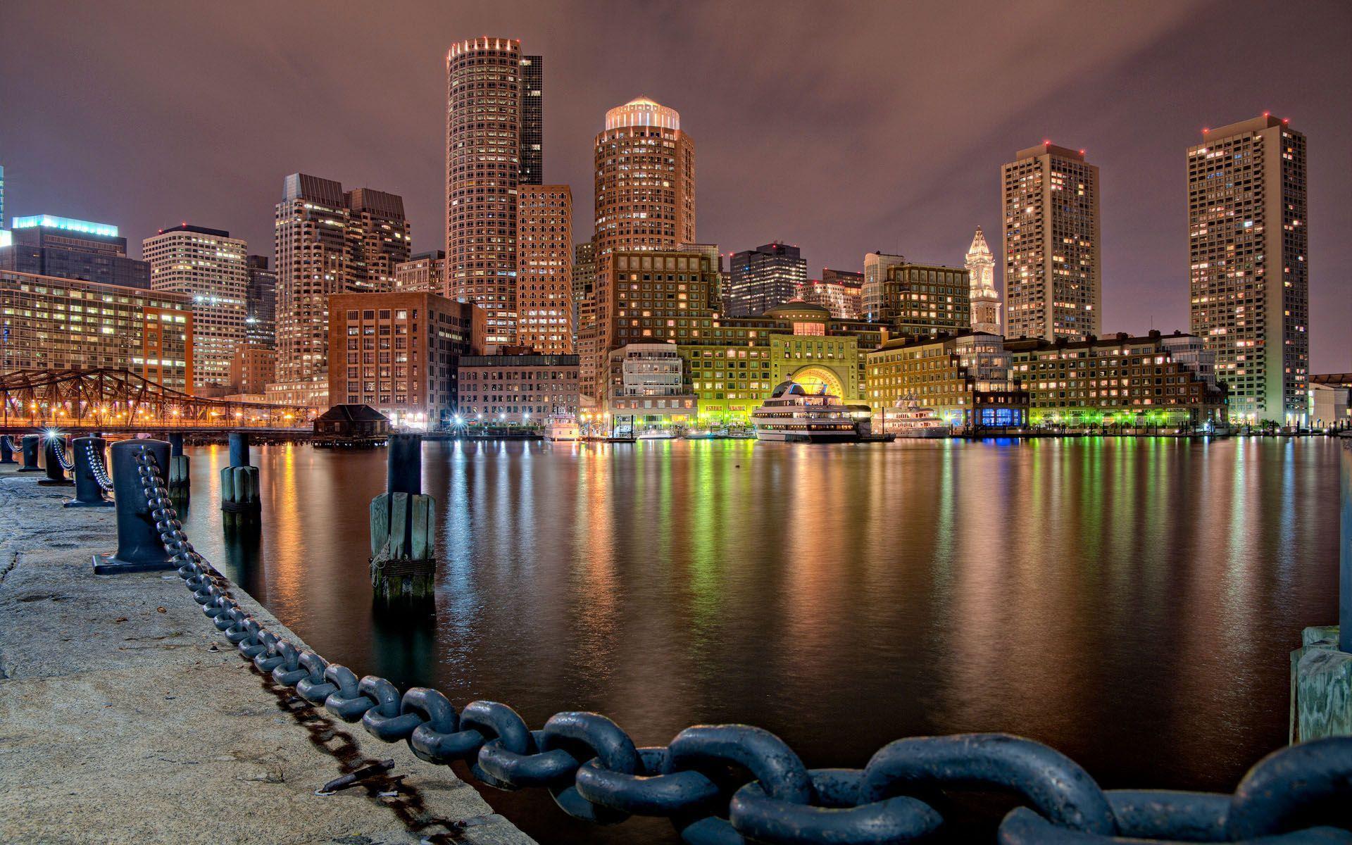 boston skyline wallpaper