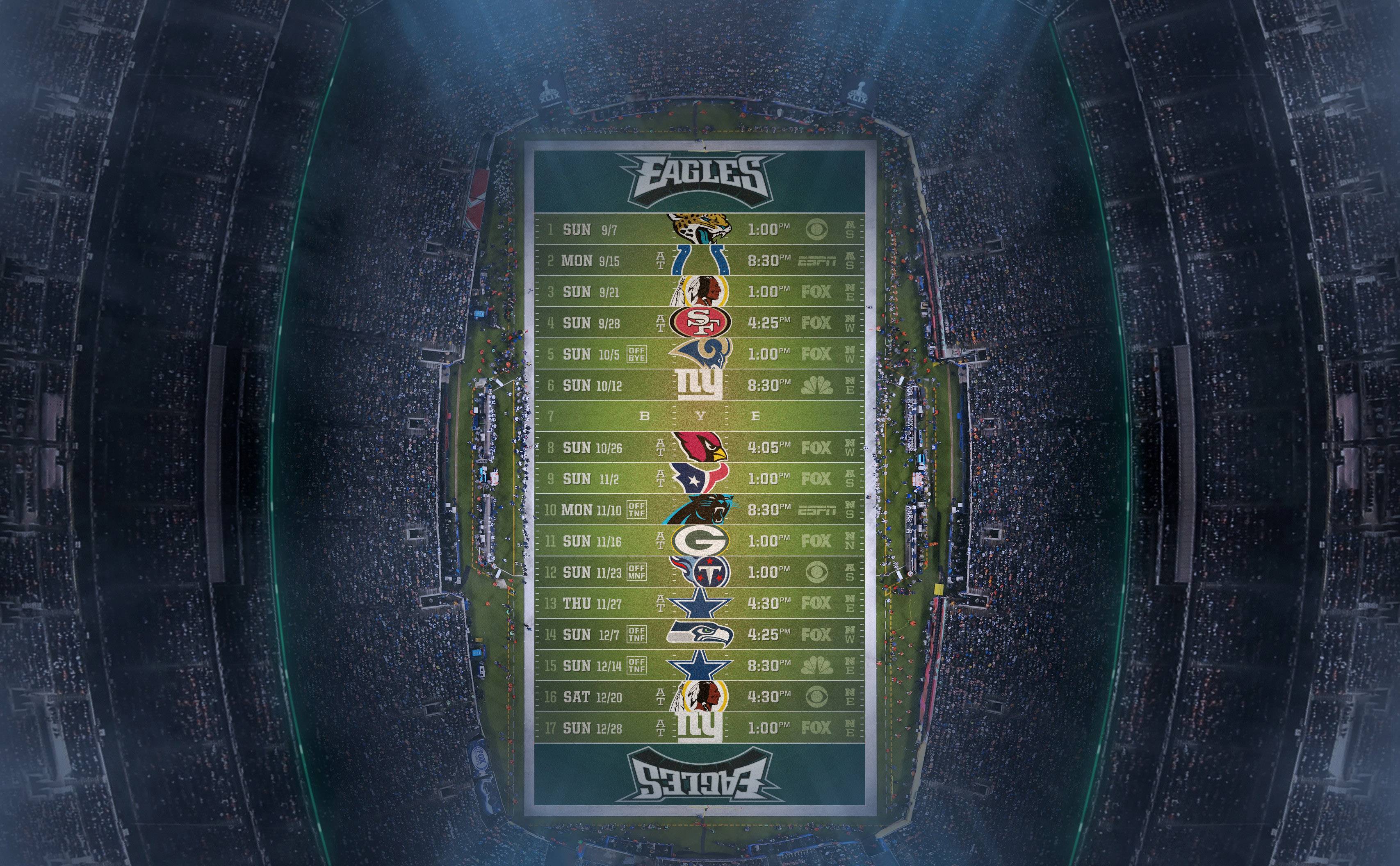 Philadelphia Eagles 2015 Schedule Wallpaper